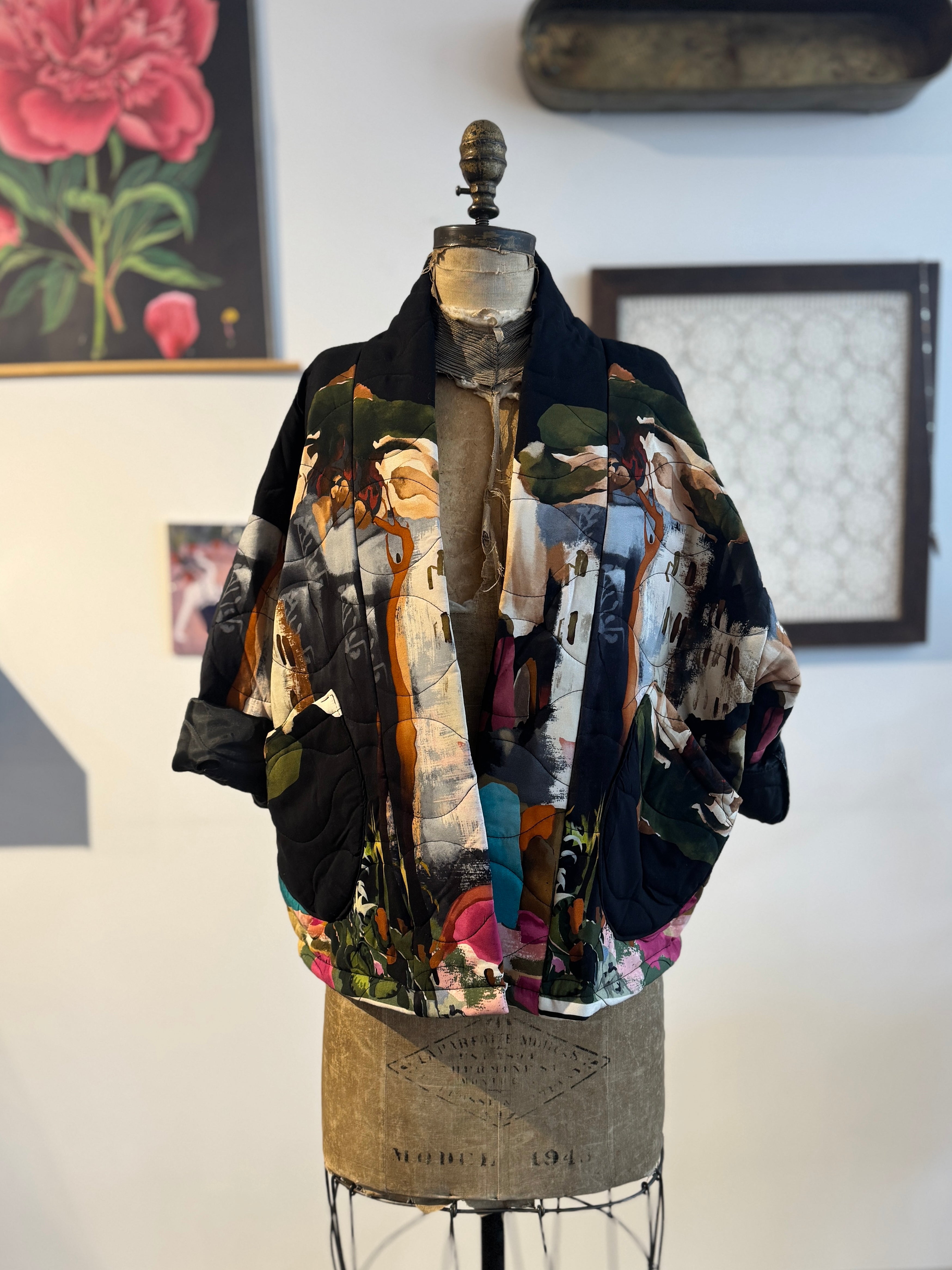 QUILTED PRINTED JACKET