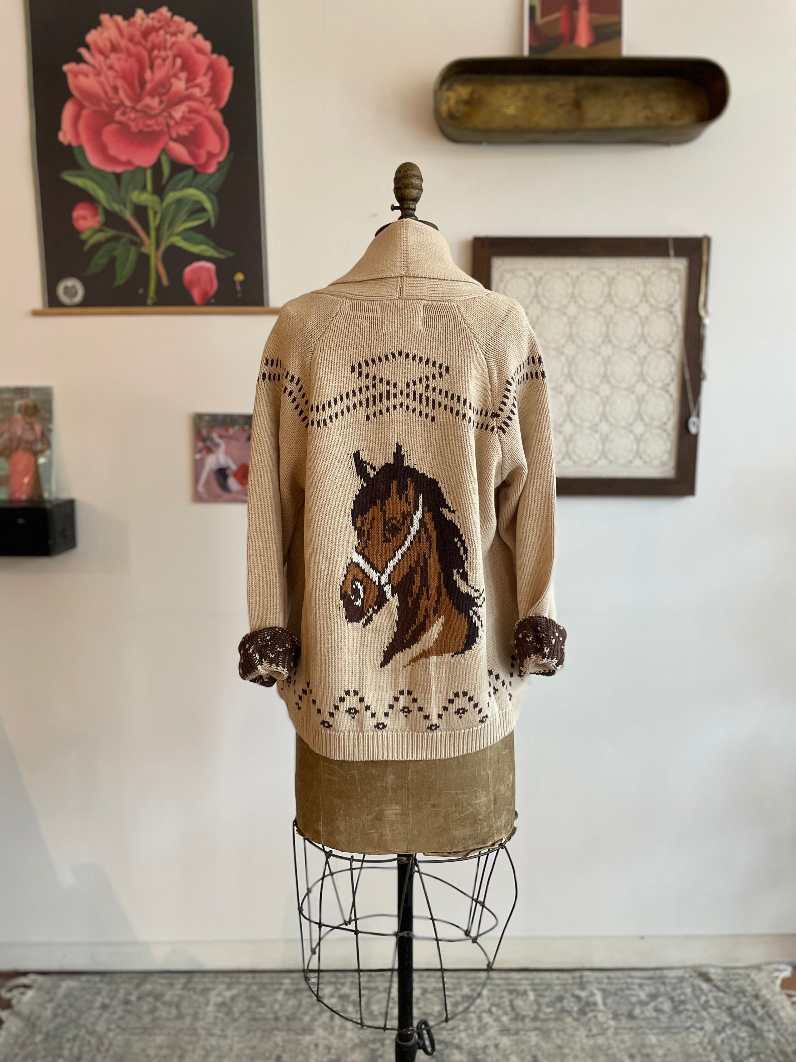 HORSE SHAWL  CARDIGAN
