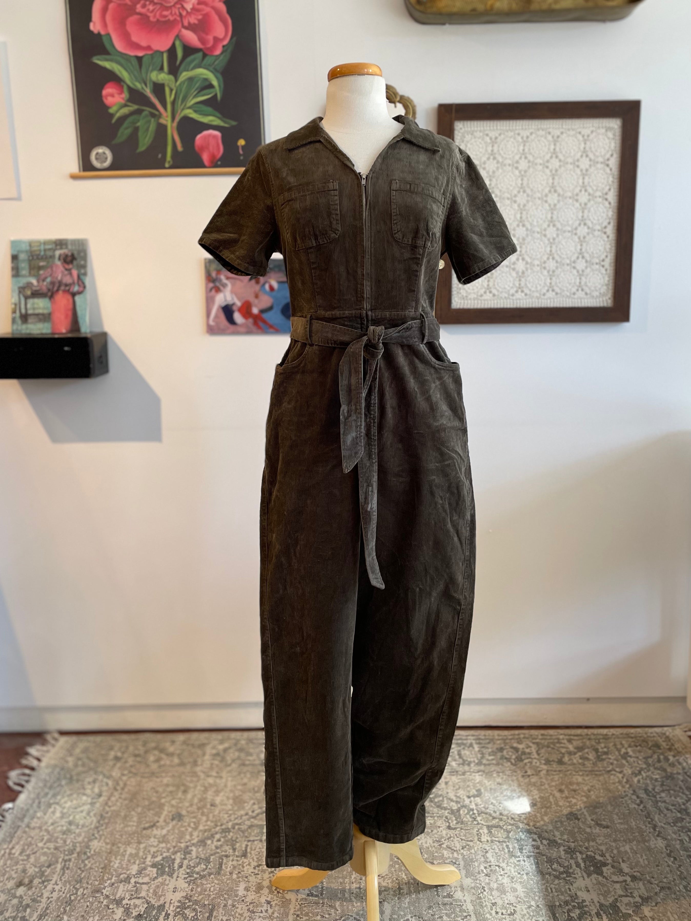 Olivia Cord Jumpsuit - Out of the Blue