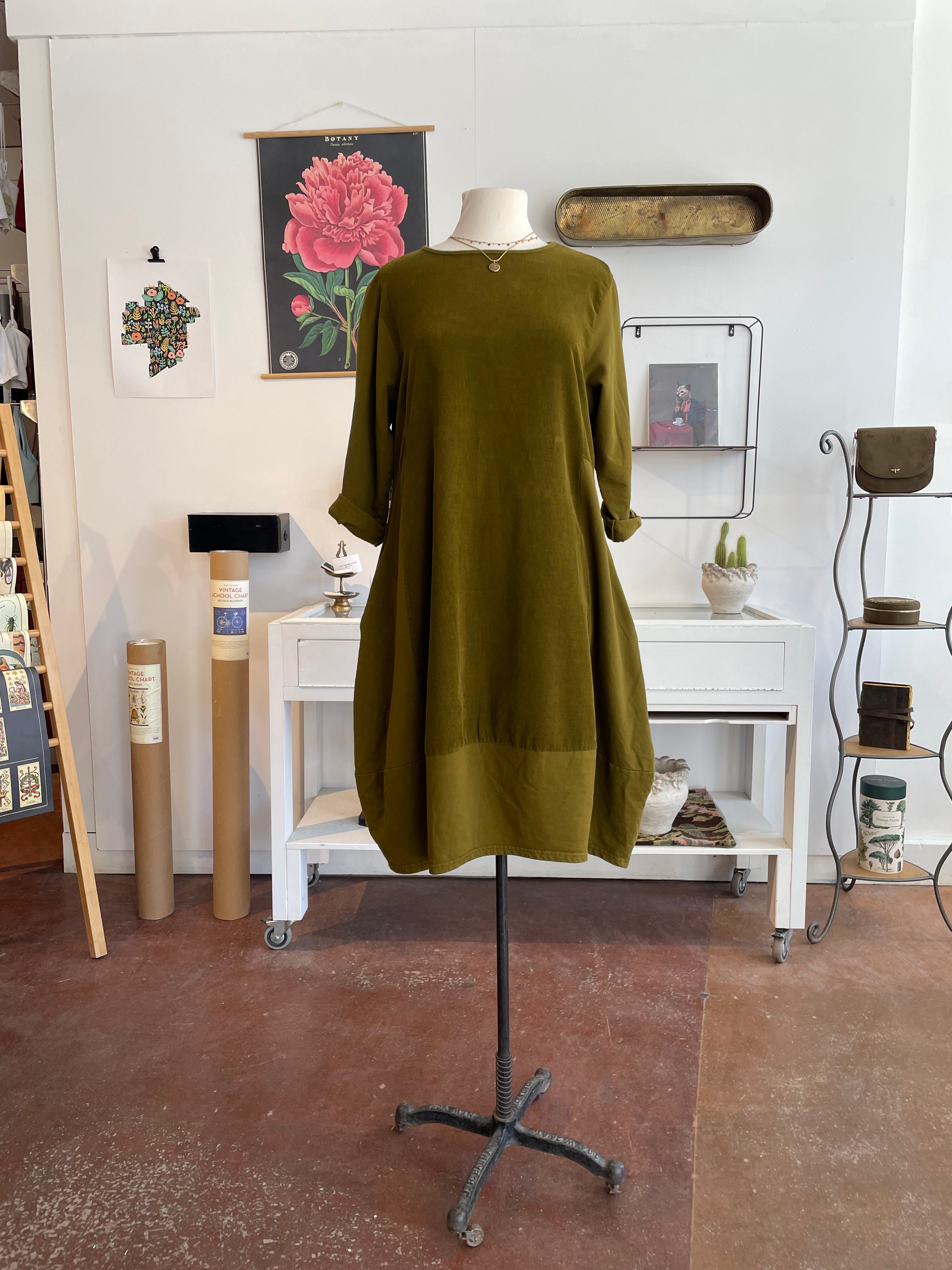 Olivia Cord Panel Dress