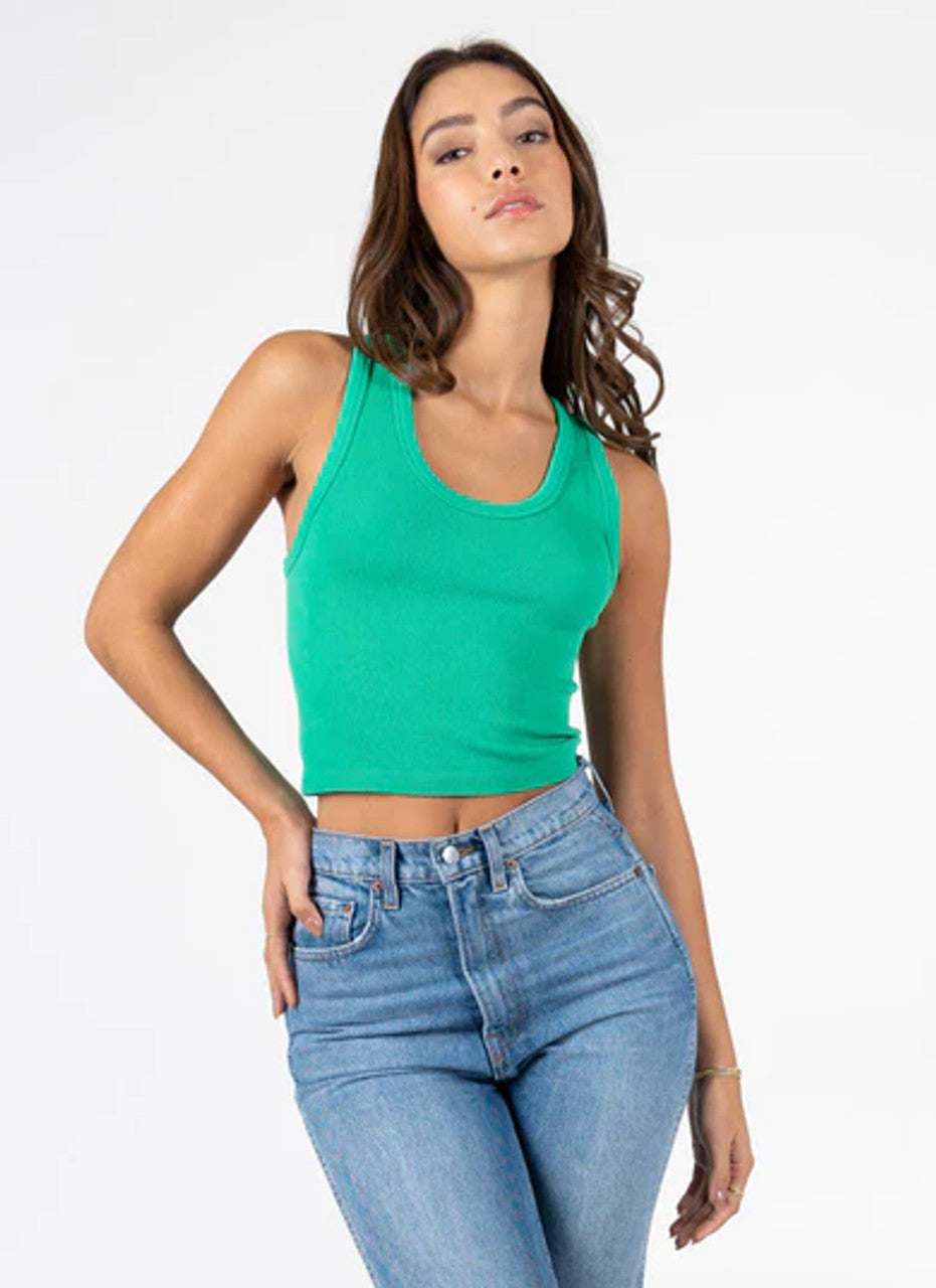 Bamboo Rib Scoop Neck Tank