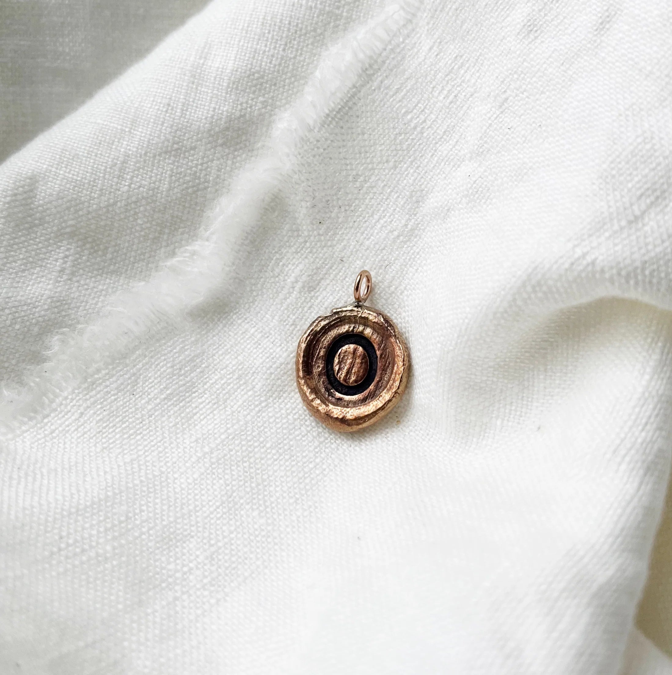 initial pendant - bronze - Out of the Blue