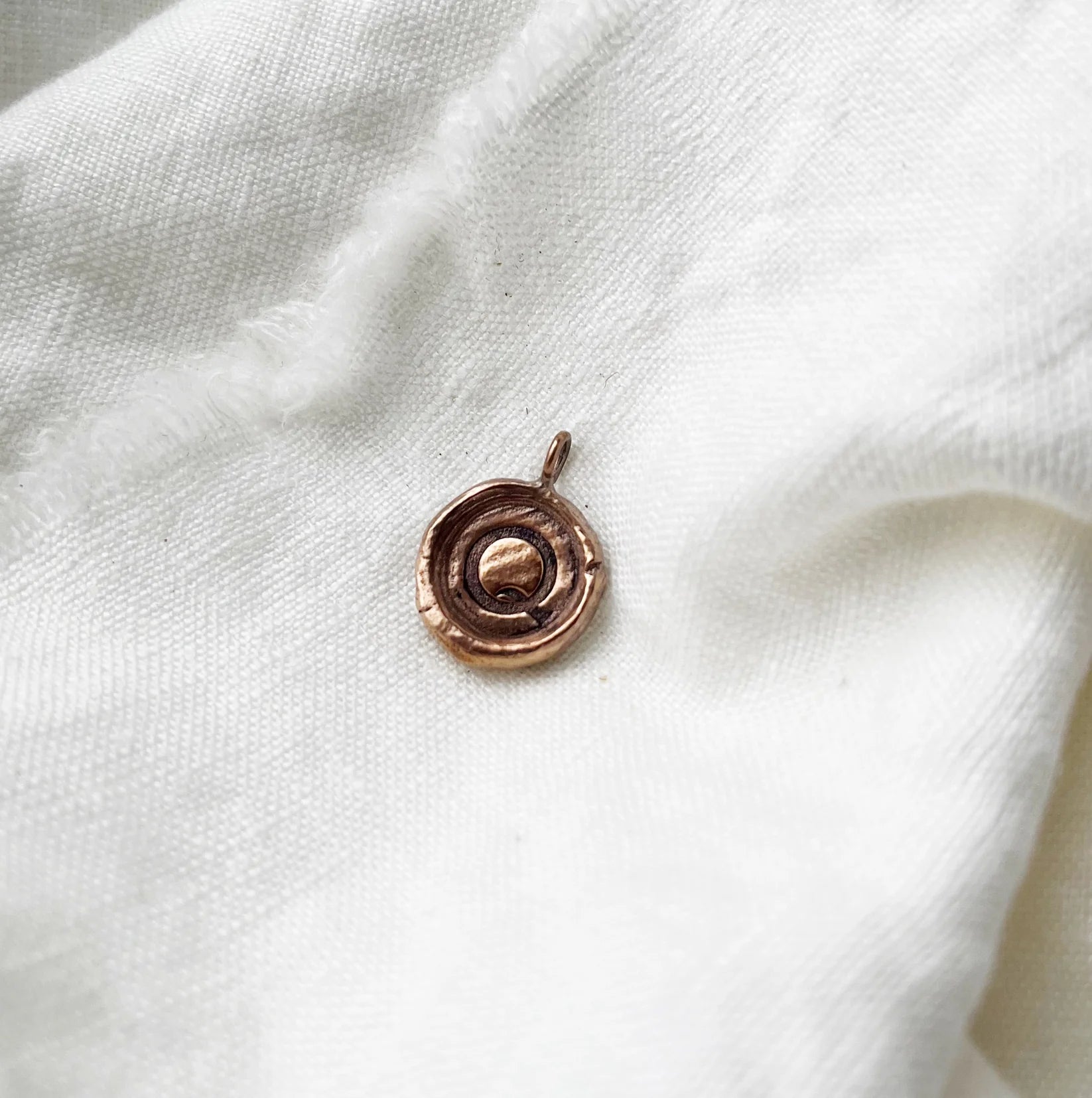 initial pendant - bronze - Out of the Blue