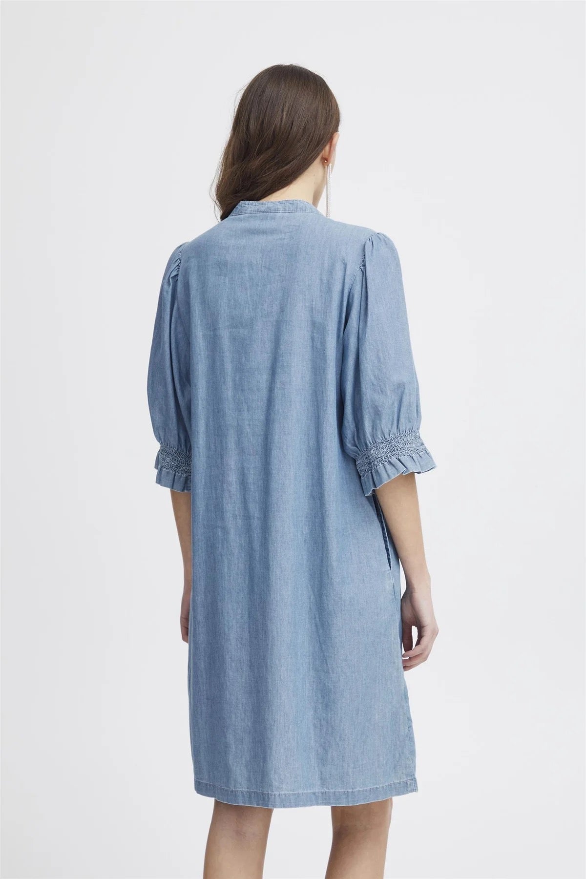 Denim Cotton Dress - Out of the Blue