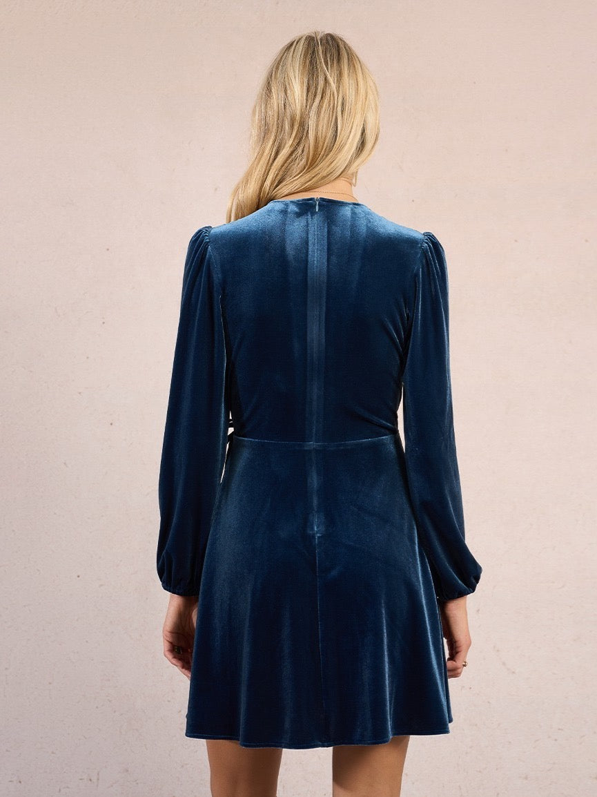 Velvet Wrap Dress
