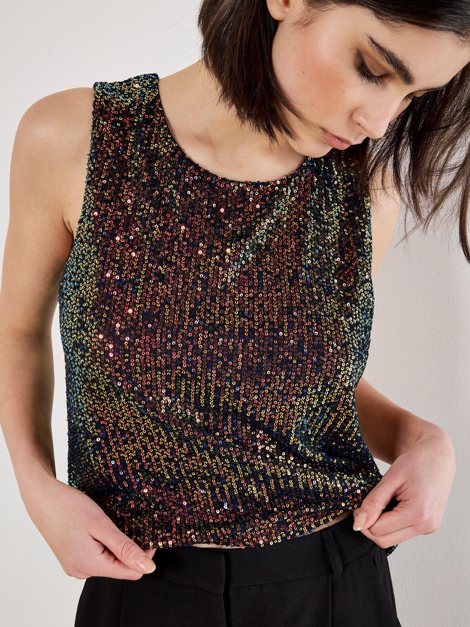 Sequin Tank Top
