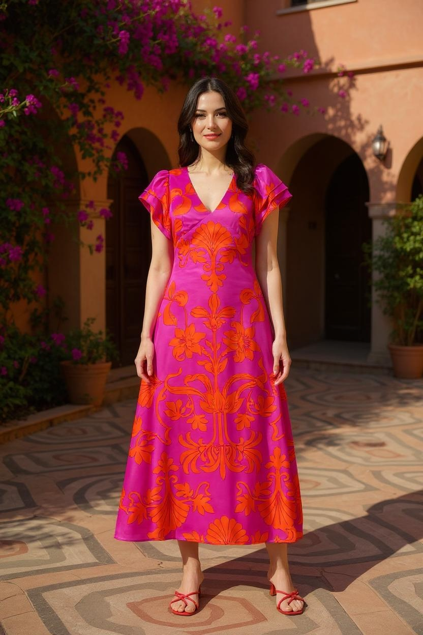 Vallie Floral Dress - Out of the Blue