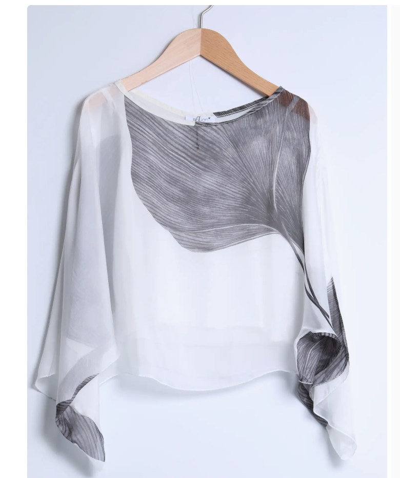 Botanical Silk Blouse