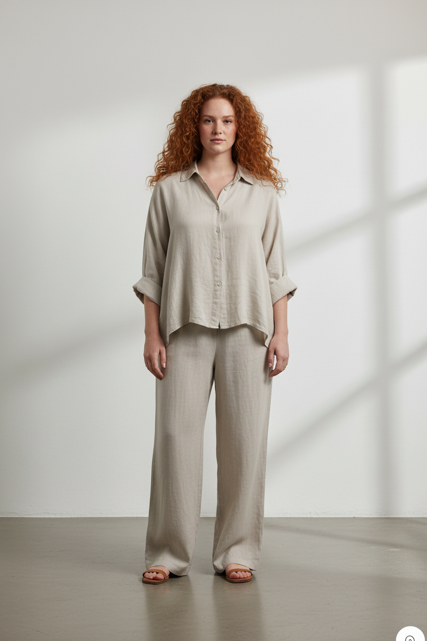 Oversized linen shirt