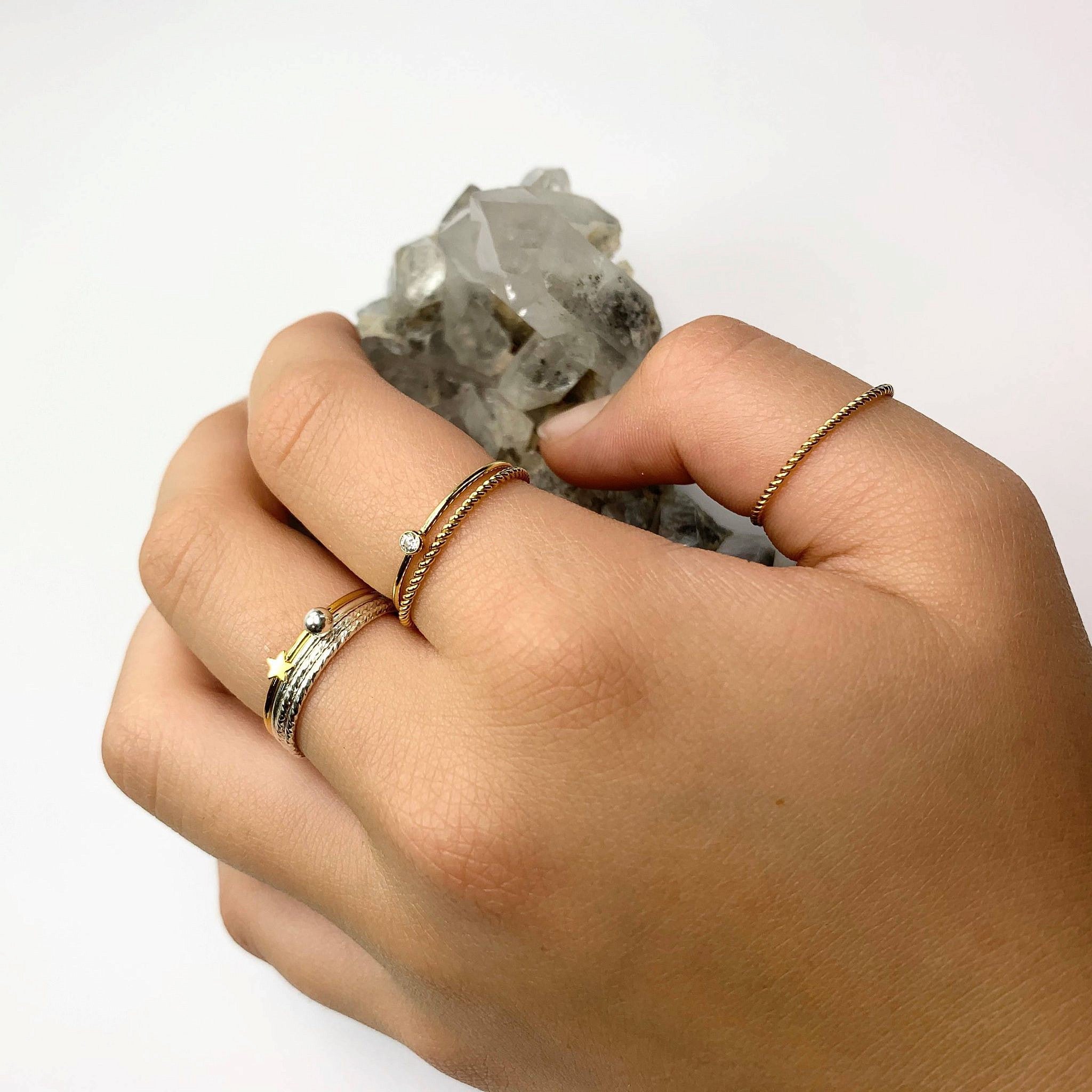 Rope Twist Stacking Ring