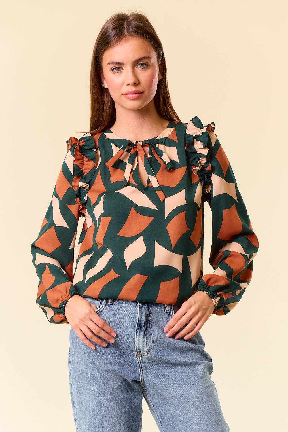 Abstract Print Blouse