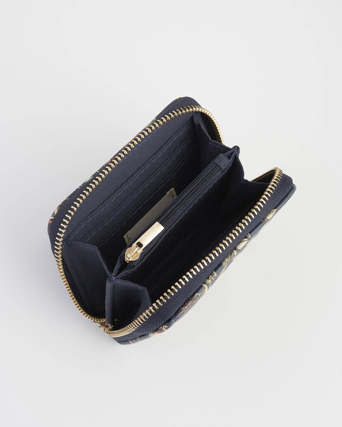 Wolf Garden Small Navy Zip Wallet