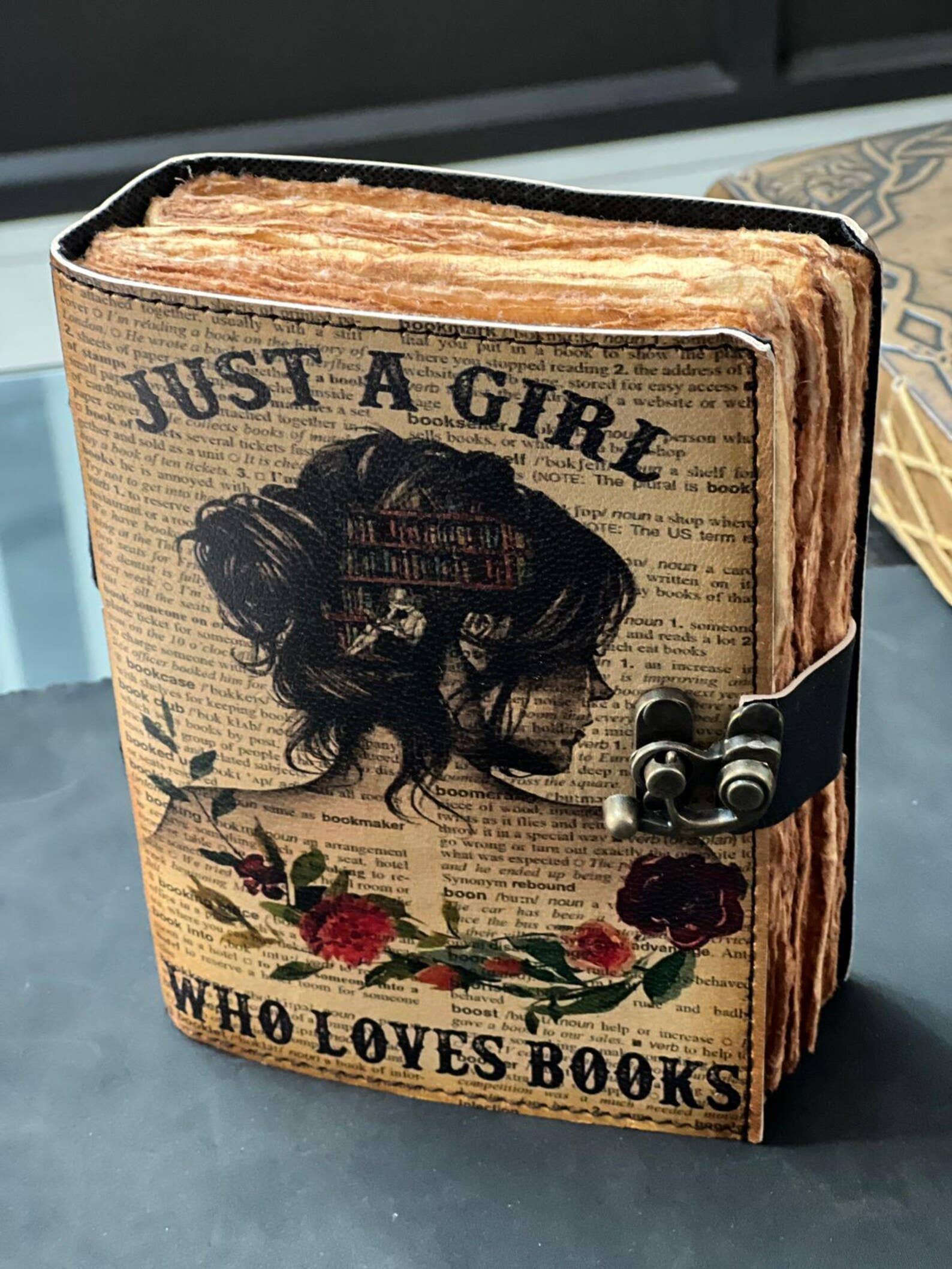 Just a Girl Hand Made Journal