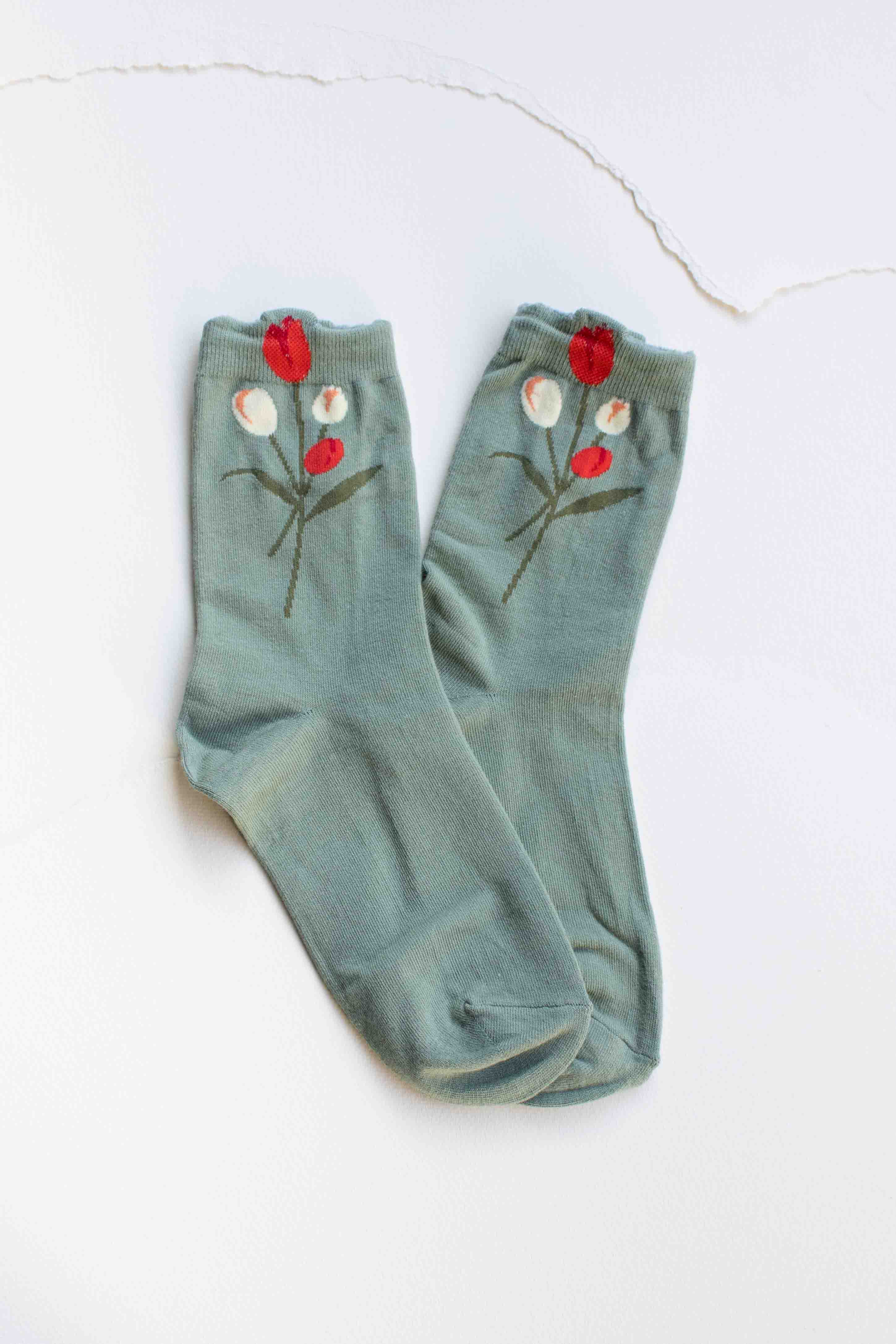 Tulip Bloom Socks