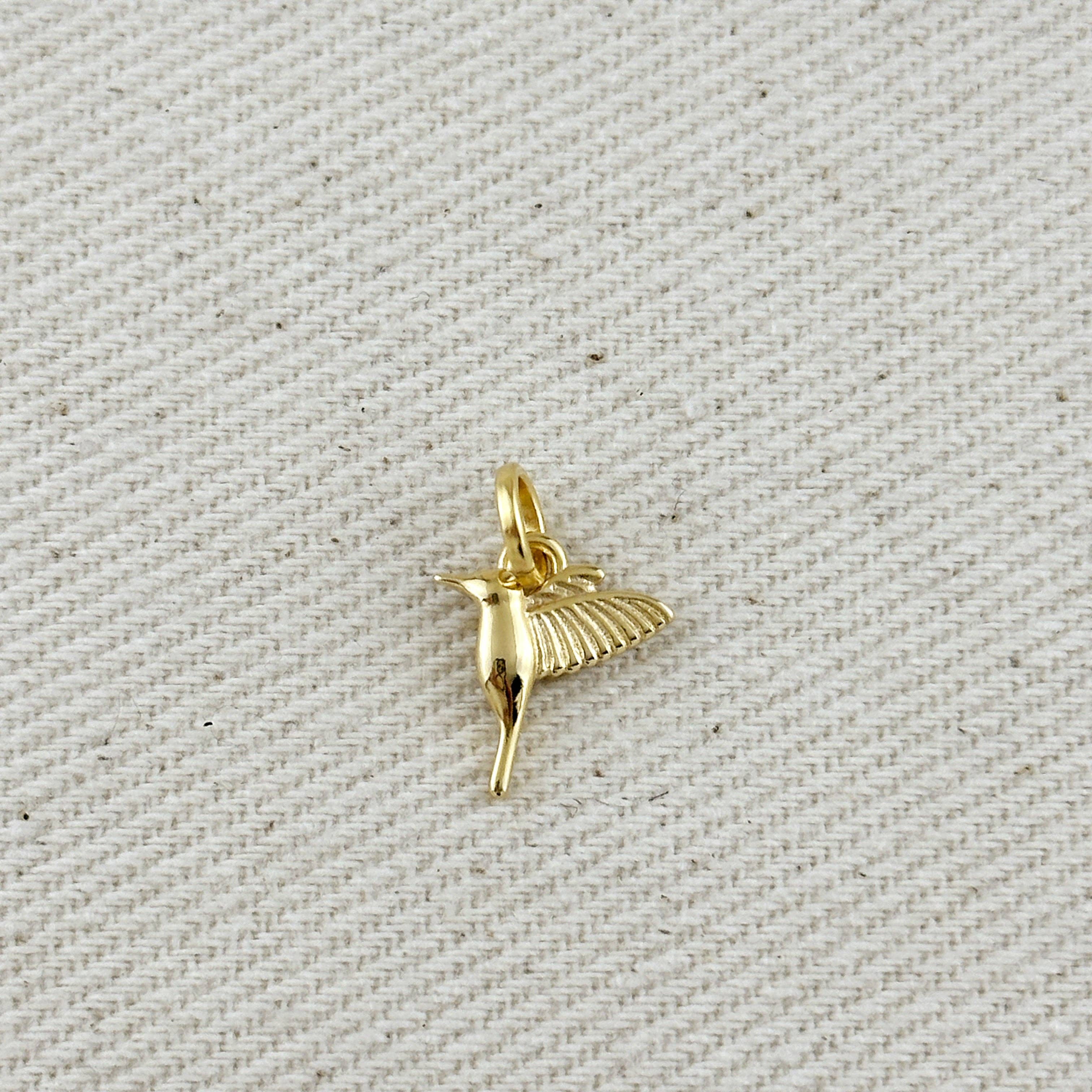 18k Gold Filled Hummingbird Necklace