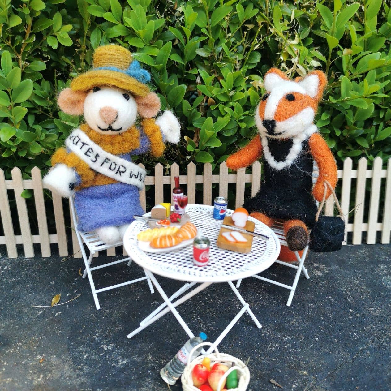 Felt Emmeline the Suffragette Mouse