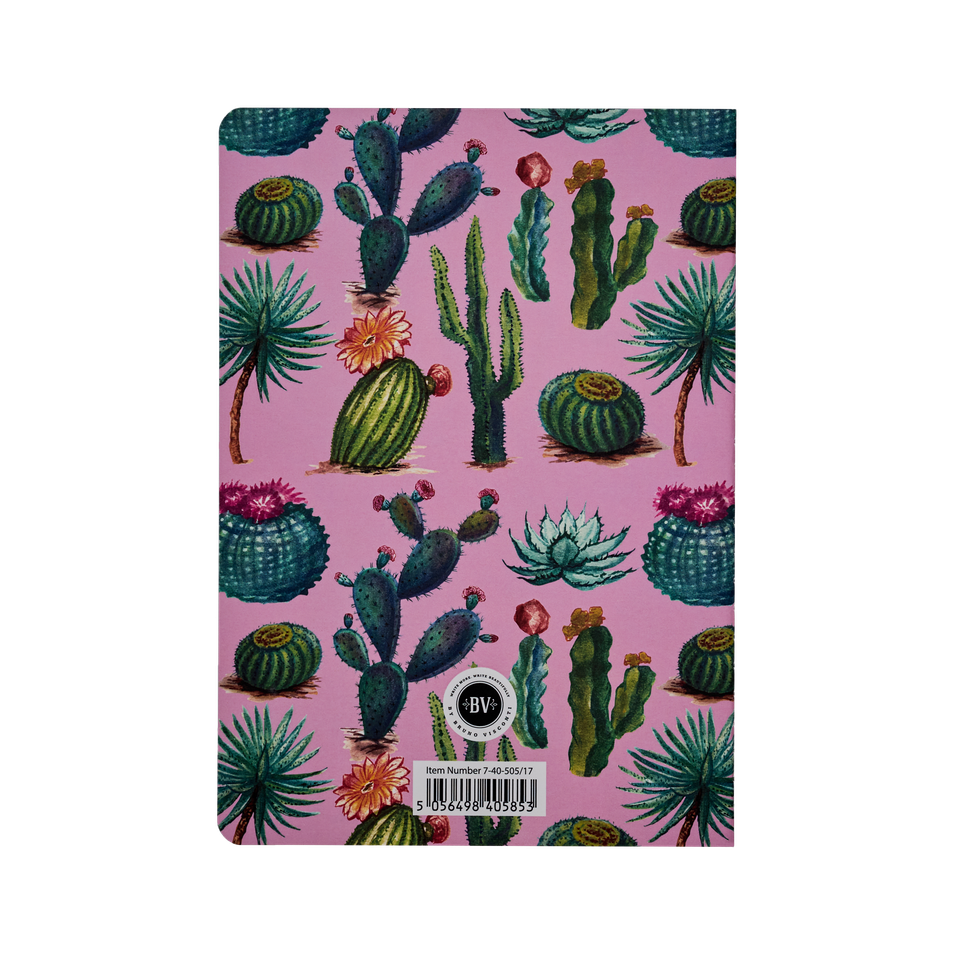 Cactus  on Rose Notebook - Out of the Blue