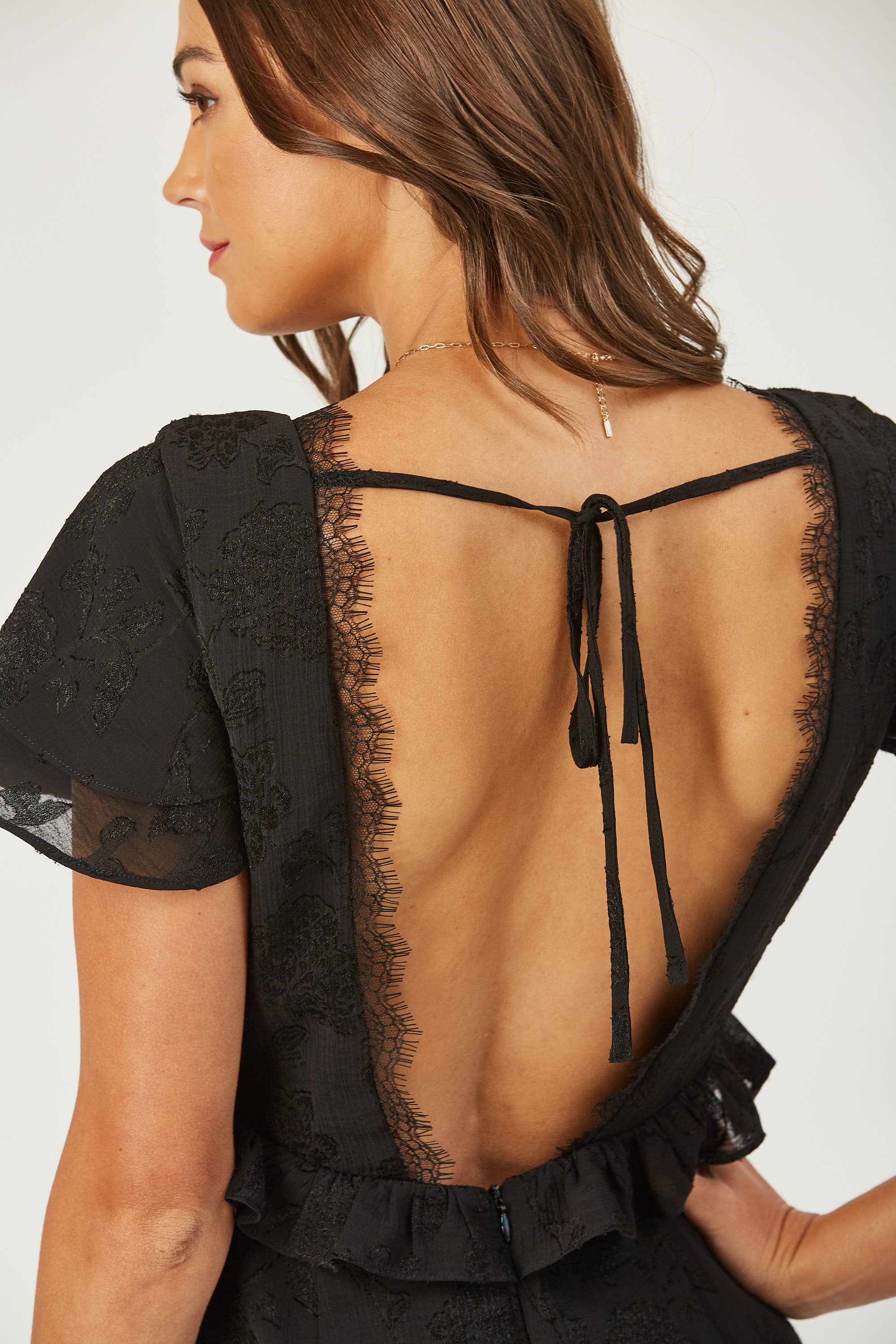 Aubrey tiered burnout maxi dress - Out of the Blue