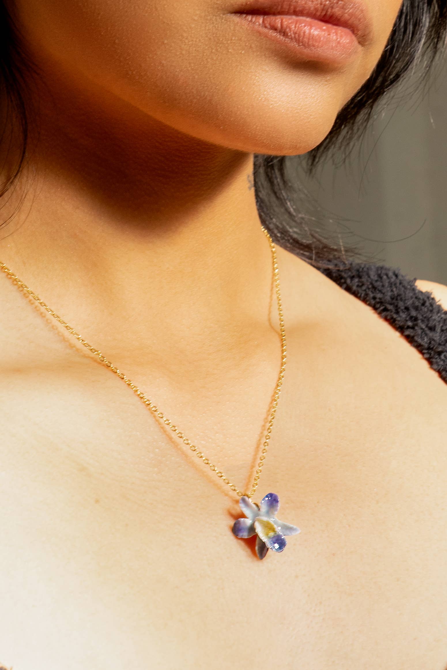 Earth Angel Orchid Necklace - Out of the Blue