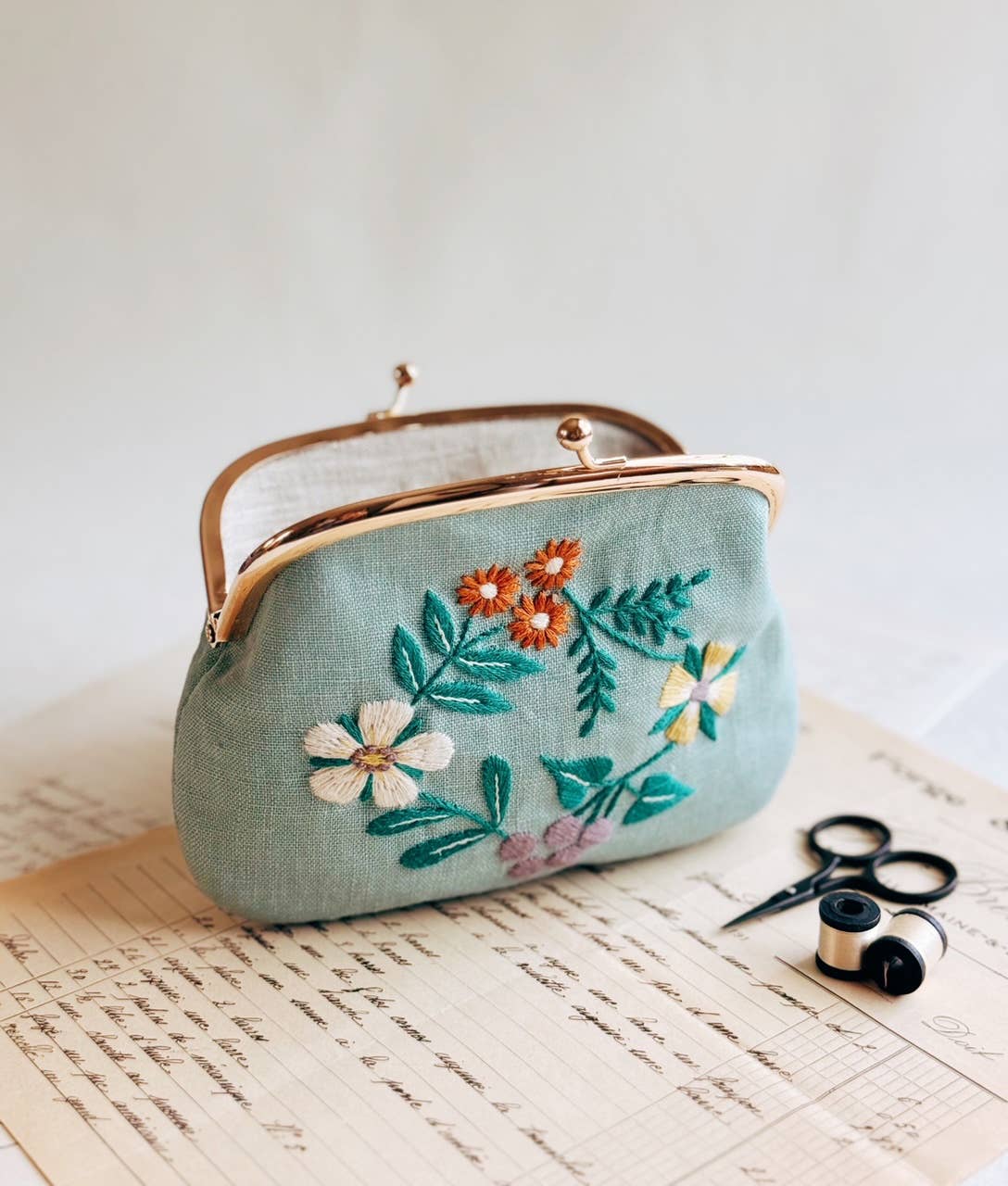 Vintage Floral Purse Kit