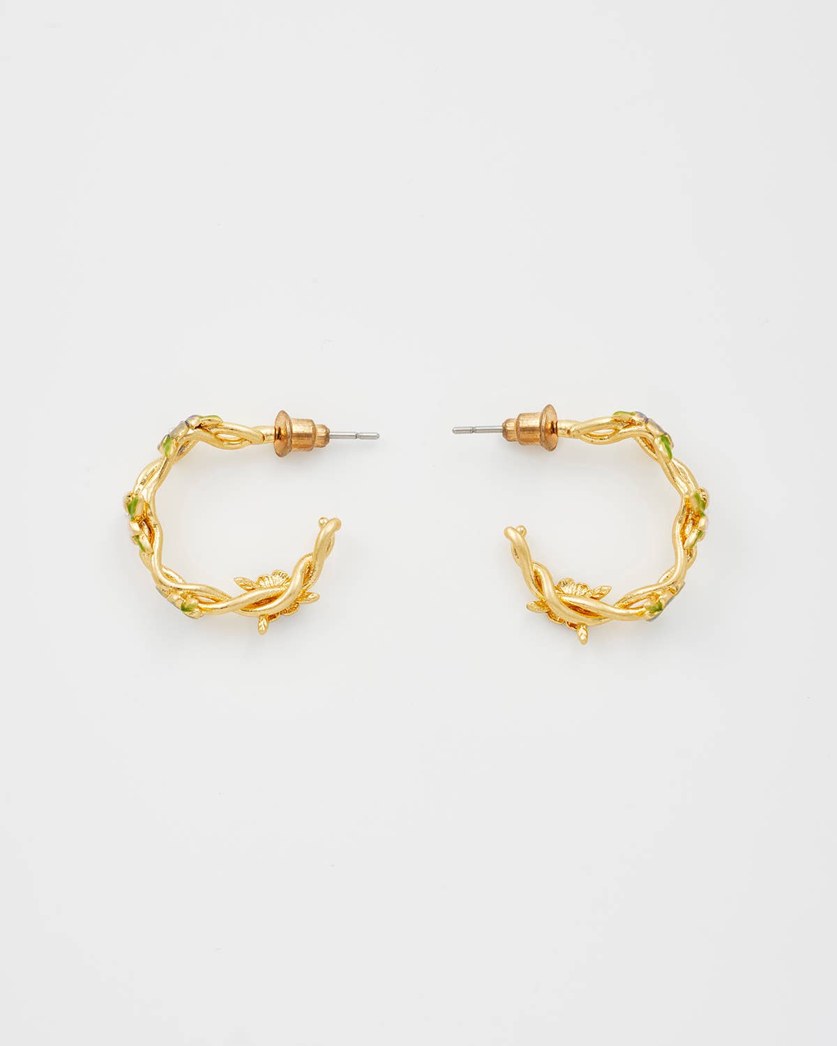 Wildflower Garden Hoop Earrings - Out of the Blue