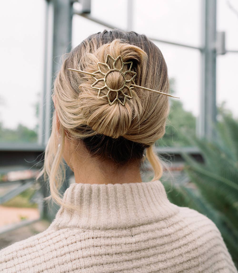 Sunflower Hair Pin