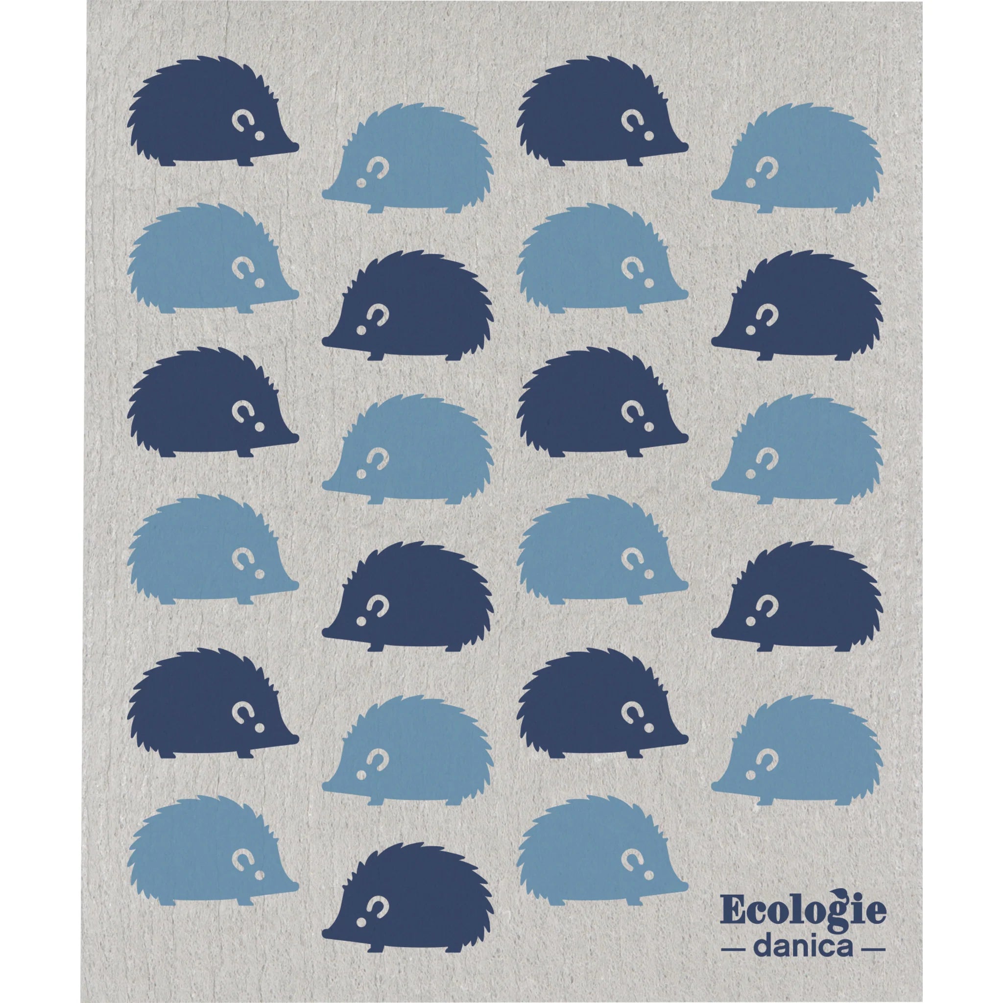 Happy Hedgehog Swedish Sponge Cloth - Out of the Blue