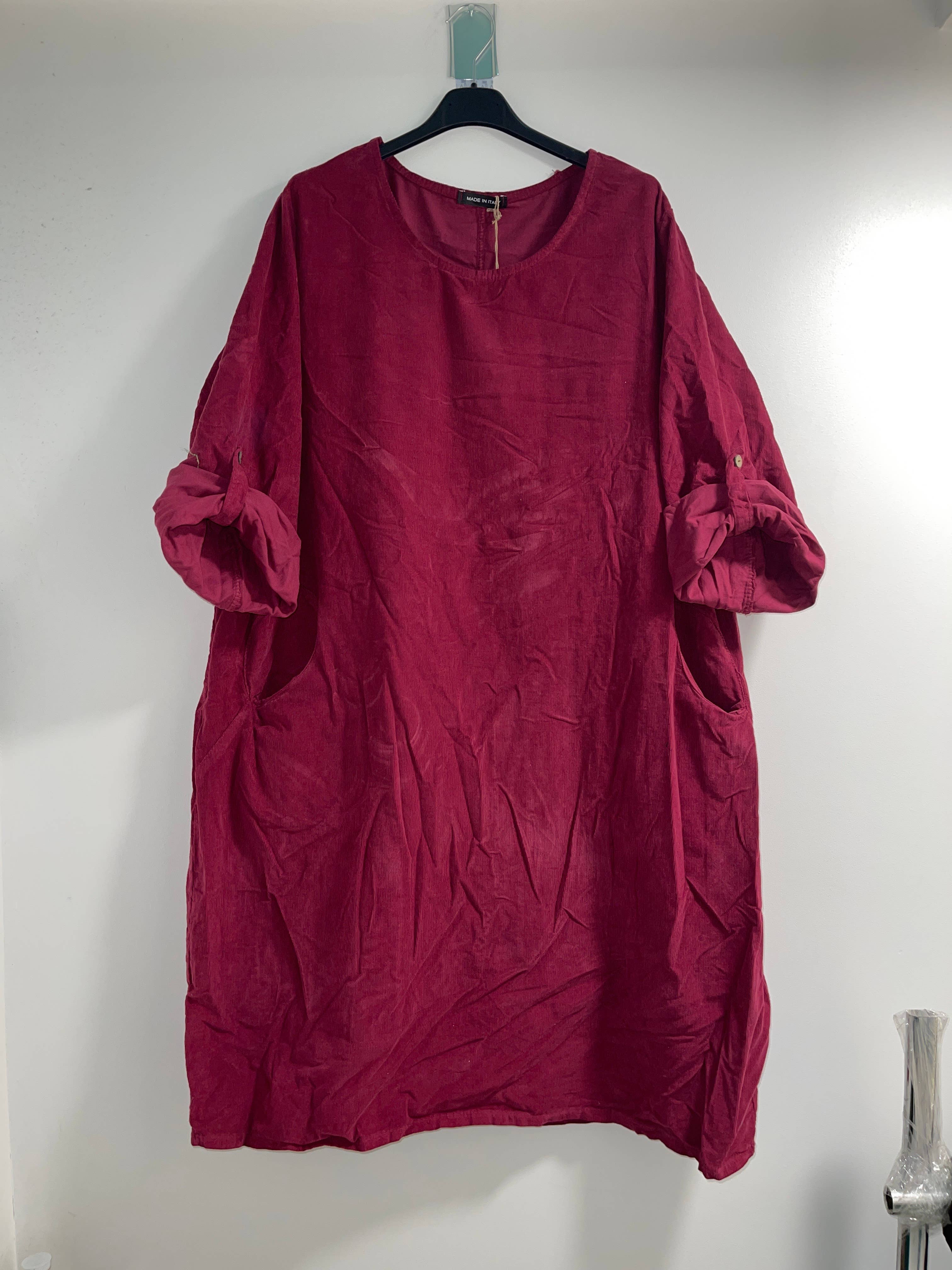 Rosie Cord Dress - Out of the Blue
