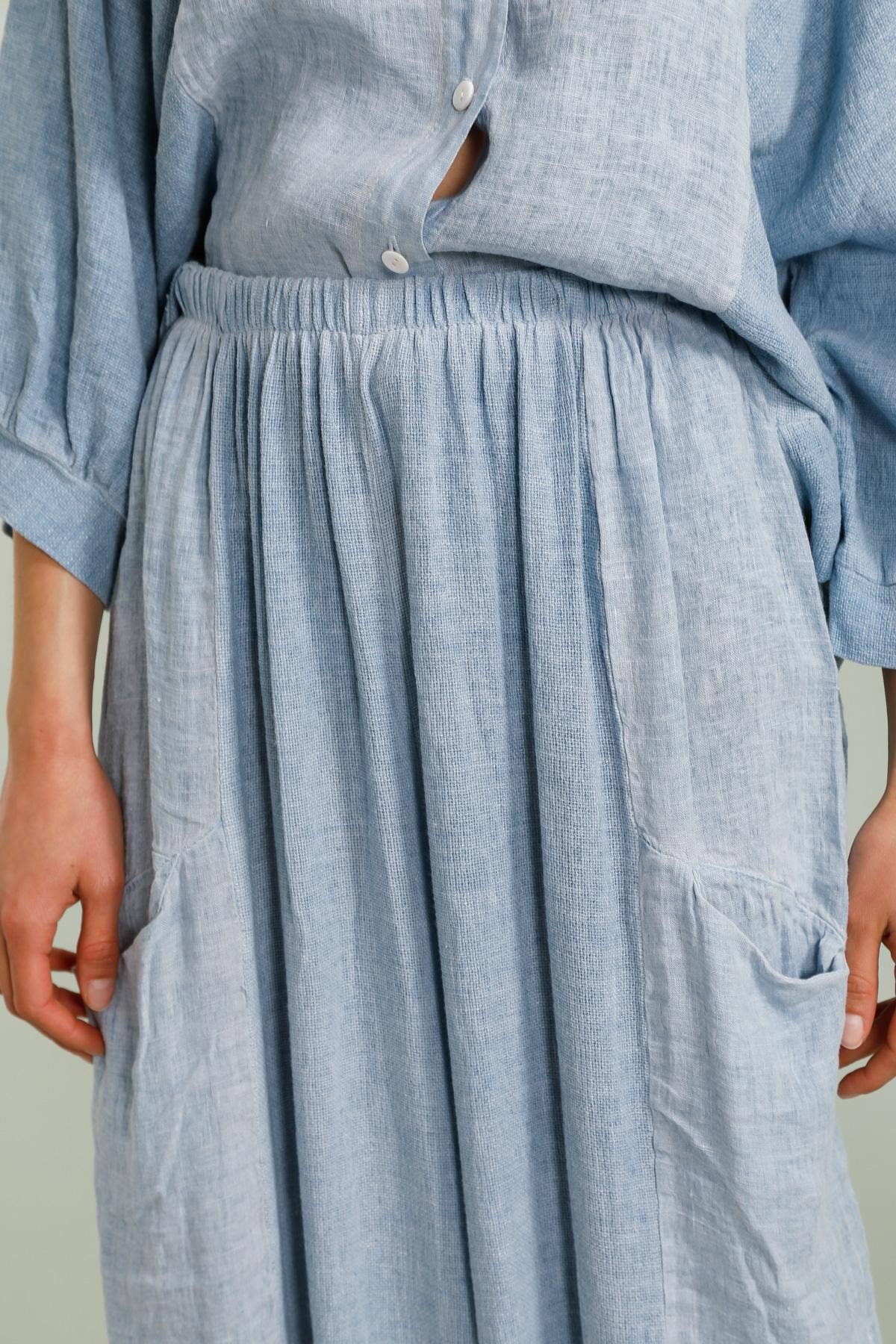 Gia Linen Pant - Out of the Blue