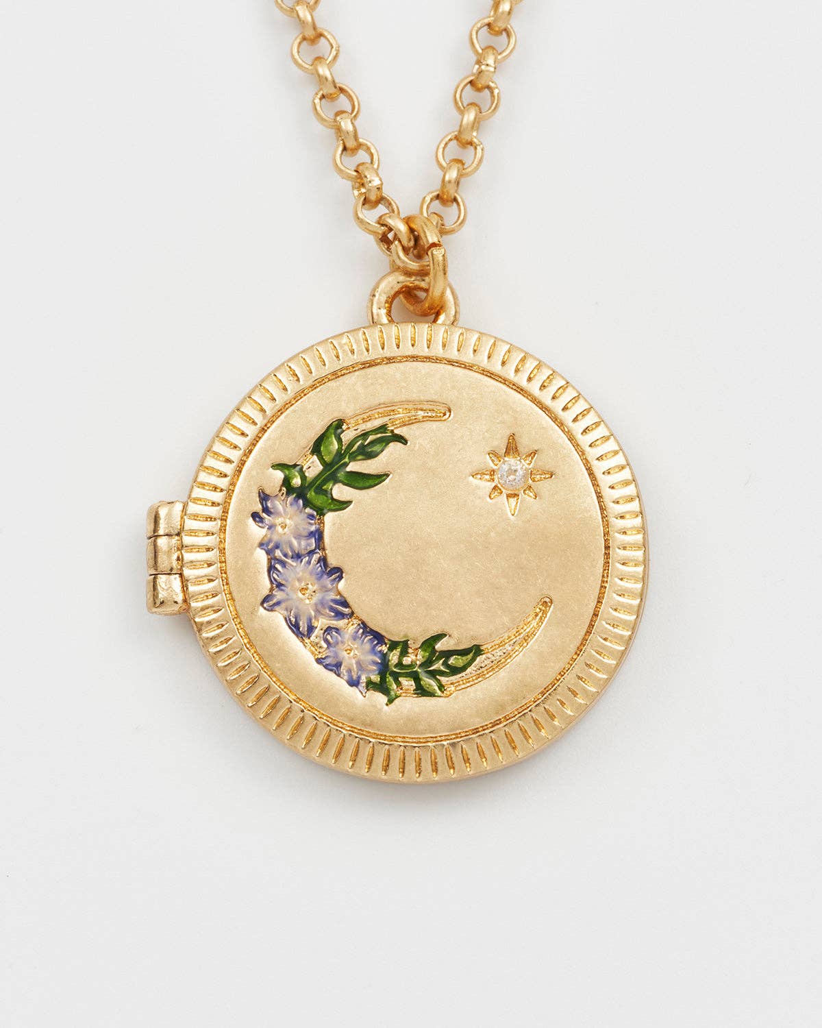 Nightshade Moon Gold Locket