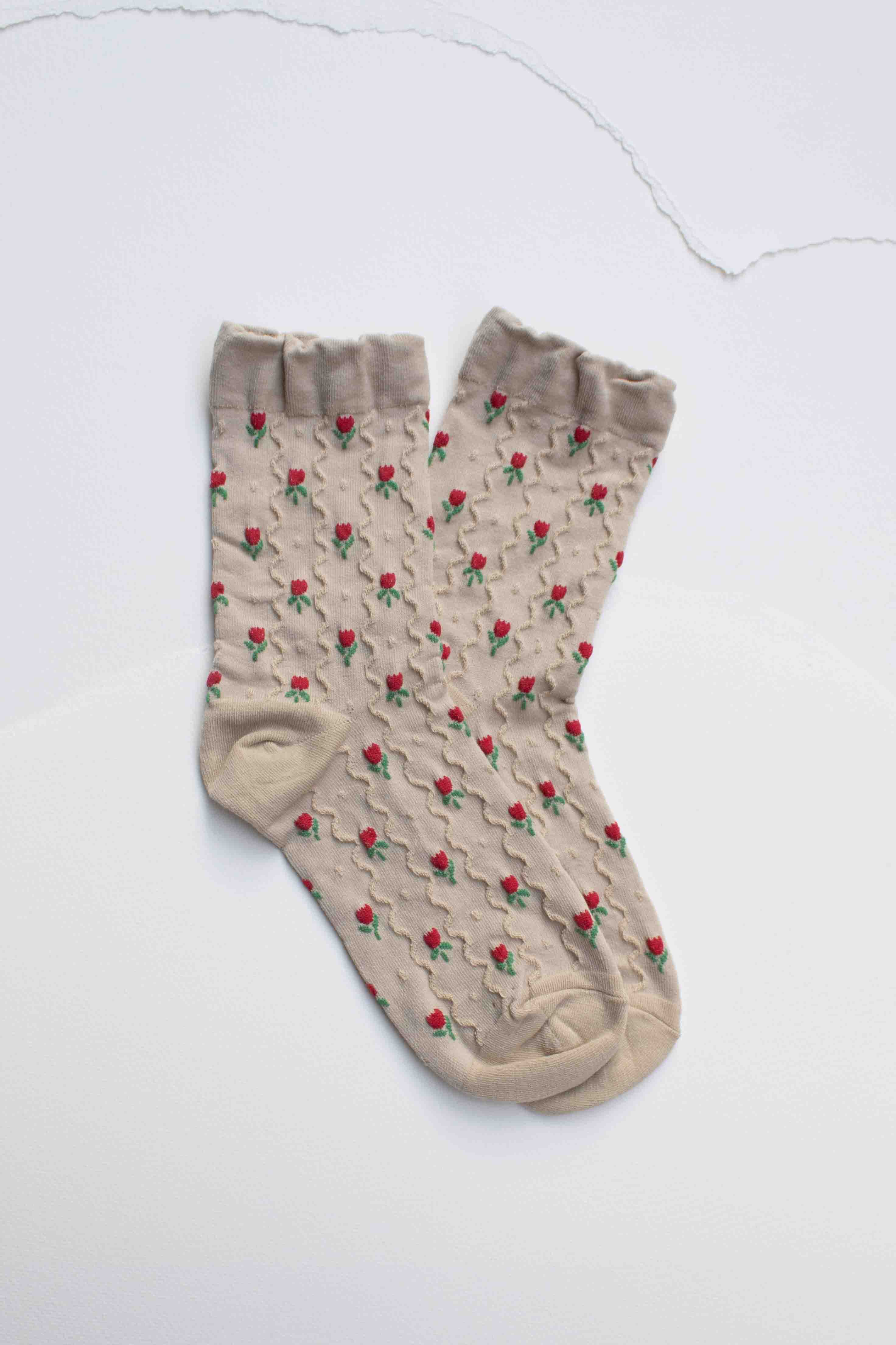 Mini Tulip Flower Socks