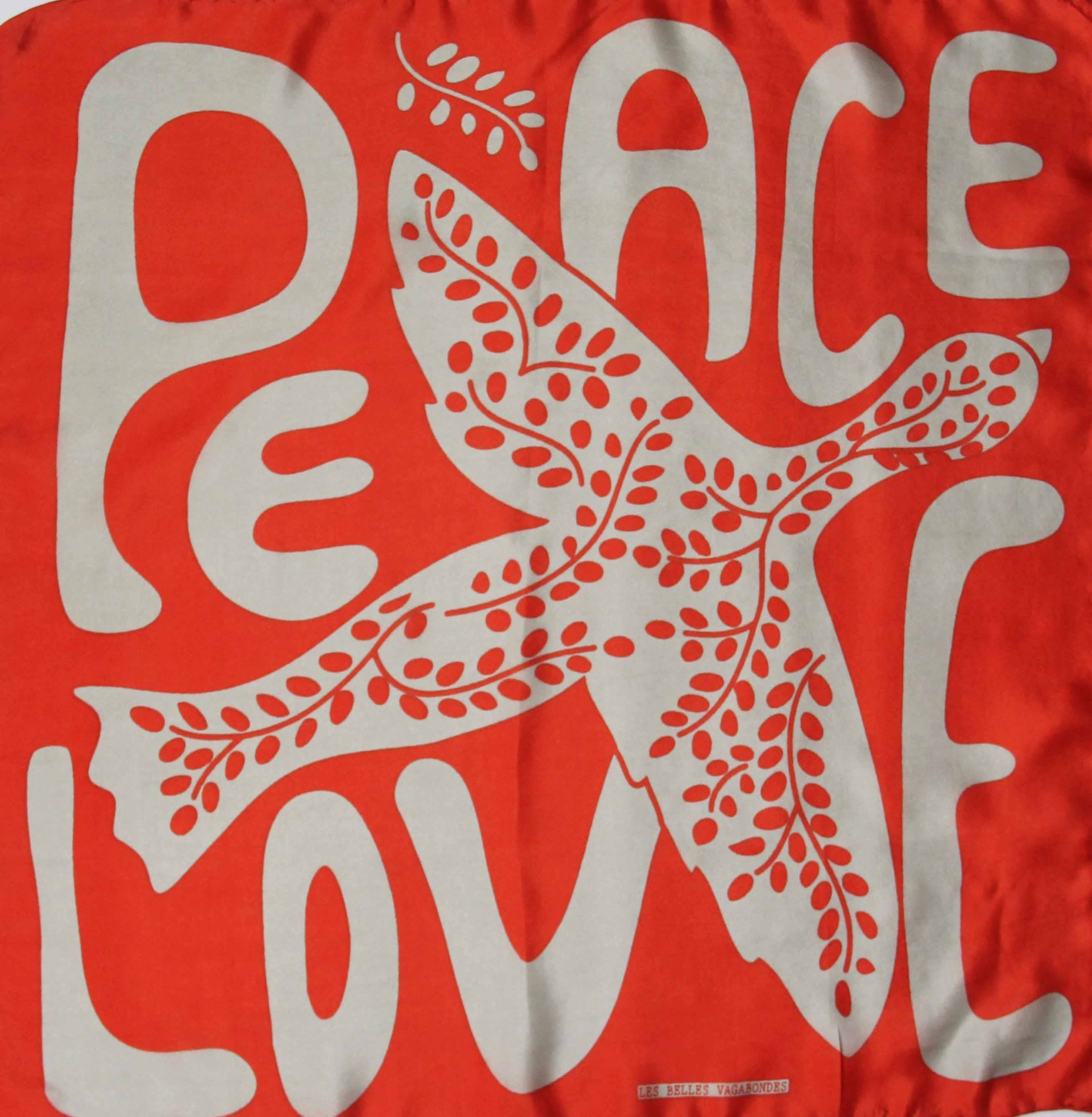 Mini Peace and Love Orange - Out of the Blue