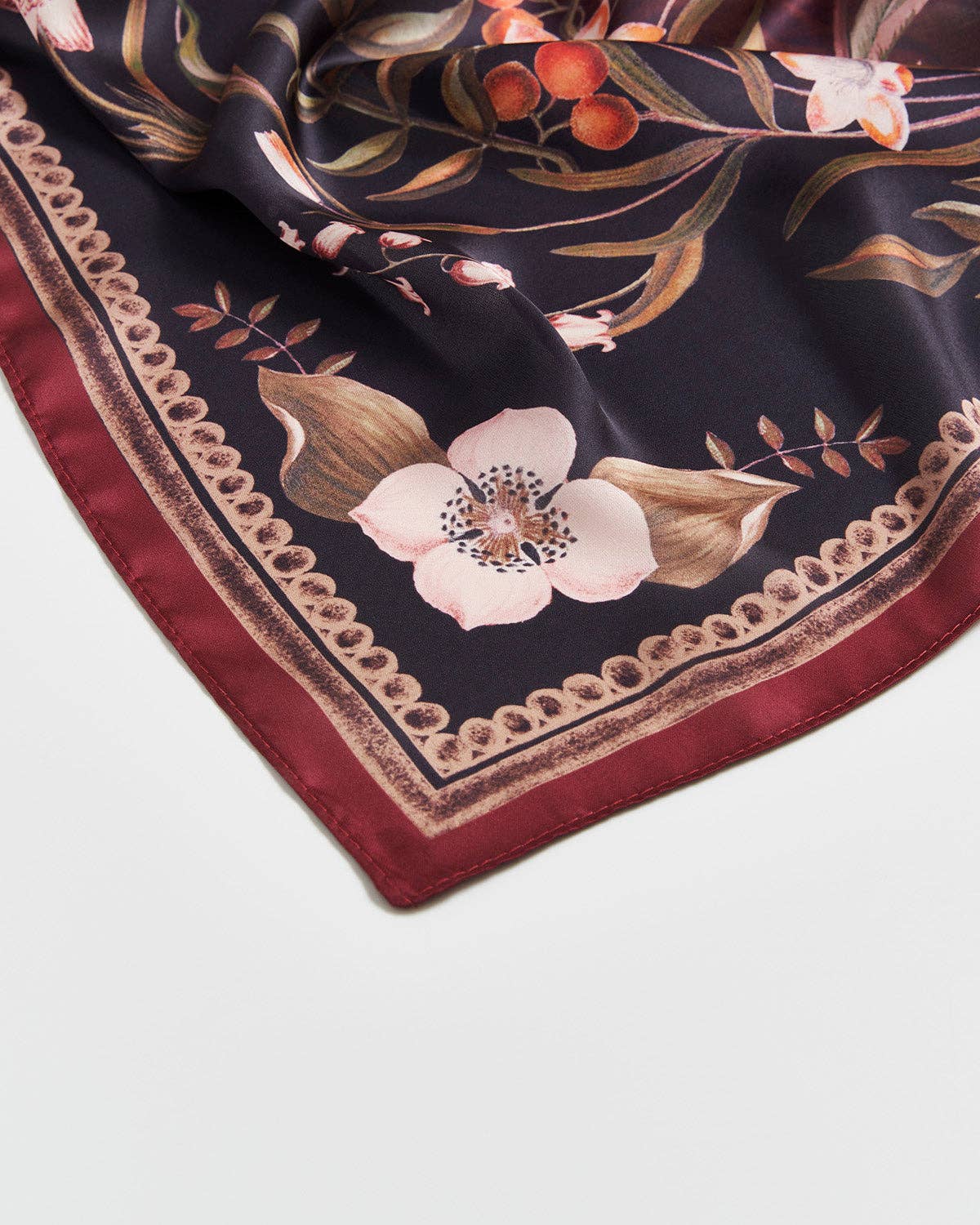 Aurora Tales Peach Square Scarf - Out of the Blue