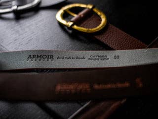 Oxford Leather Belt - Out of the Blue