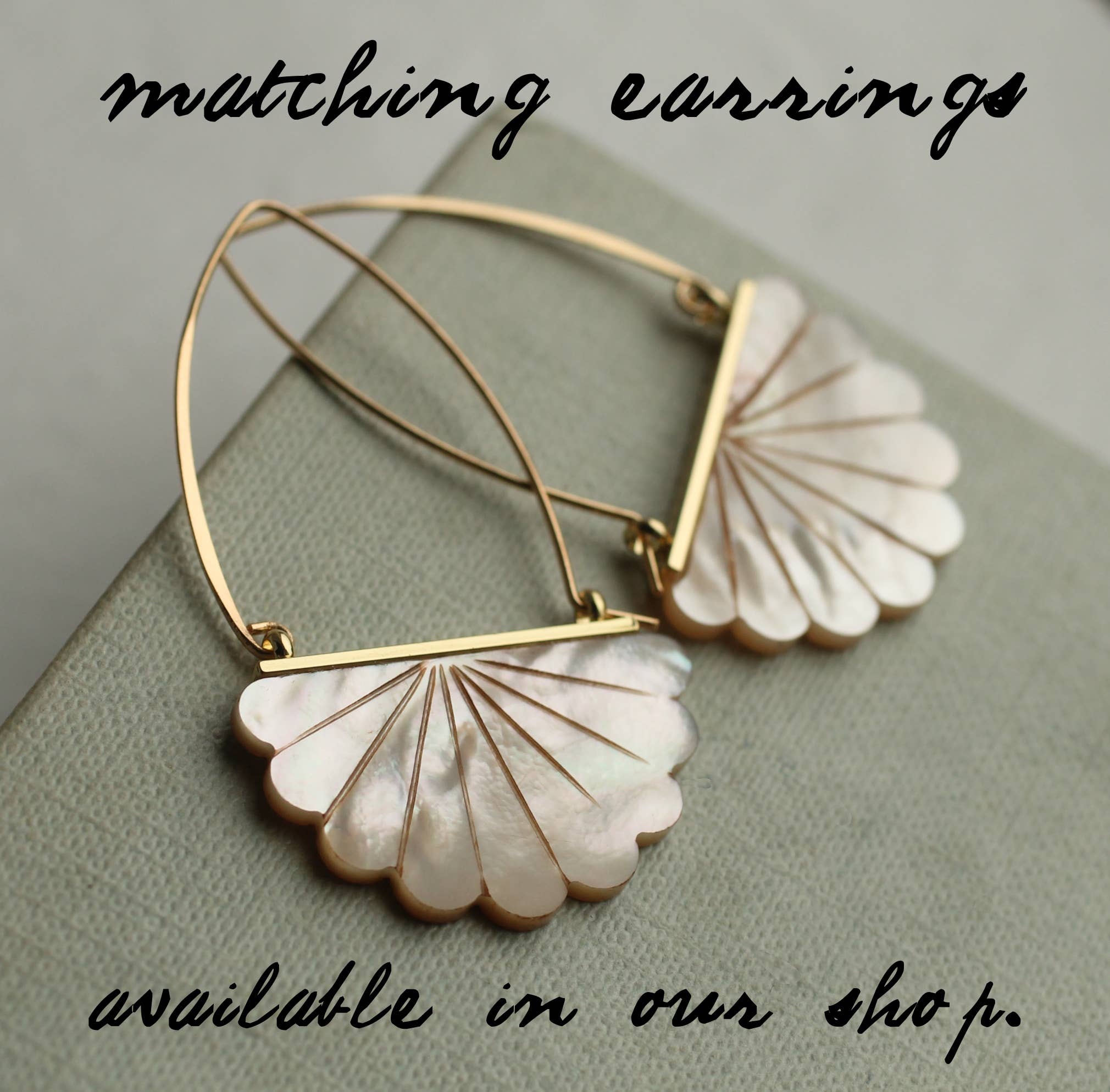 Mother of Pearl Scallop Necklace - Out of the Blue