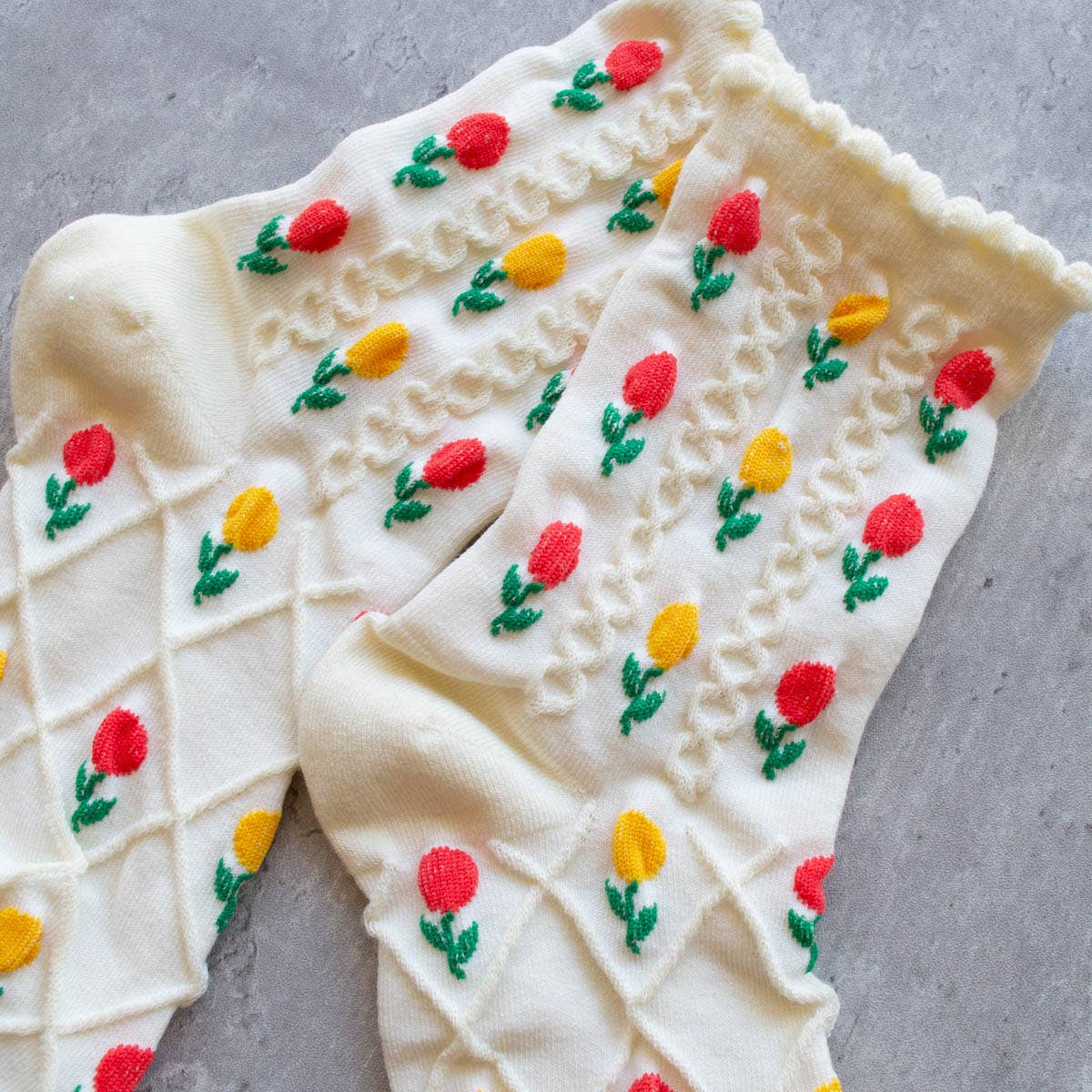 Tulip Flower Socks - Out of the Blue