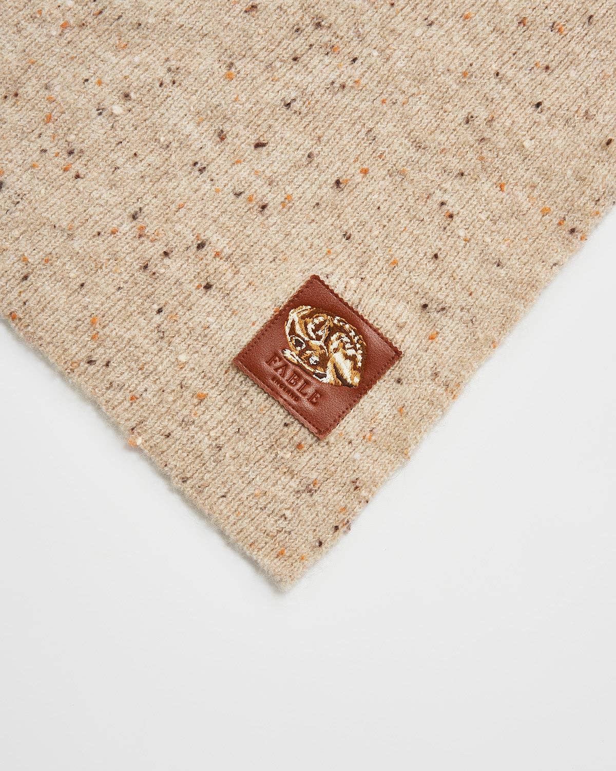 Flecked Yarn Taupe Scarf Wrap - Out of the Blue