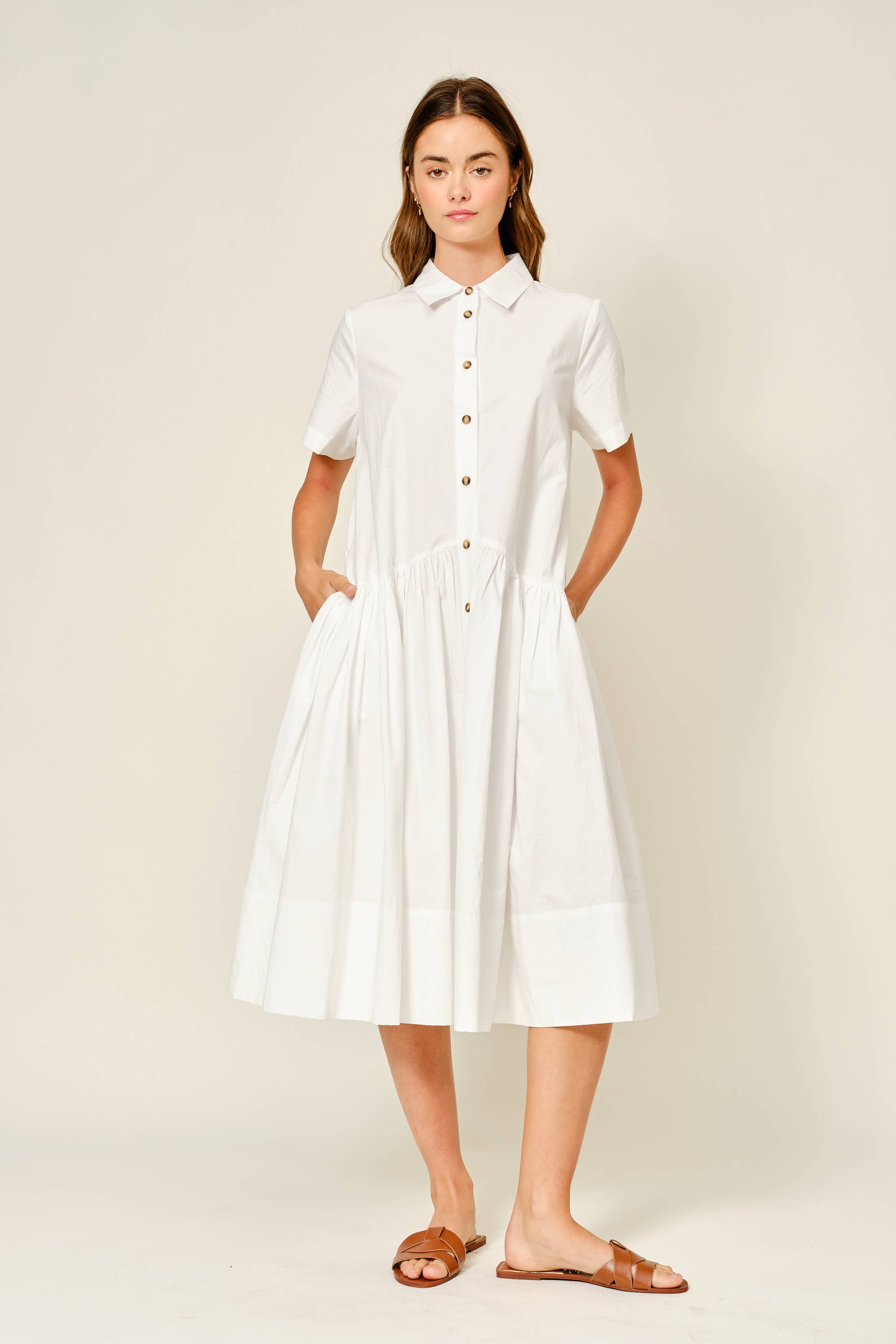 COTTON SHIRTS DRESS