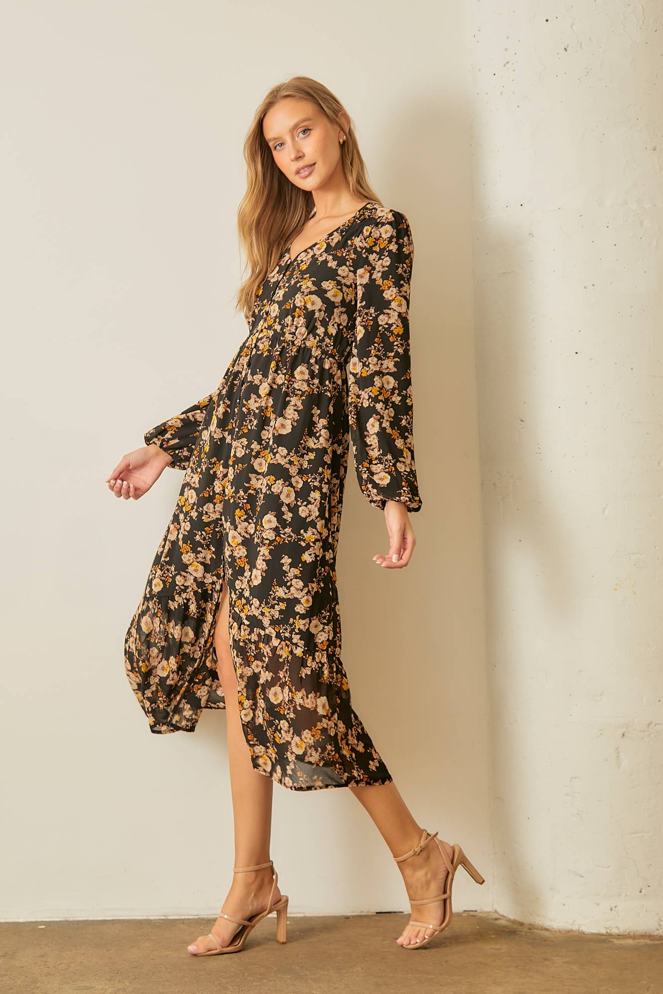 FLORAL PRINT  DRESS