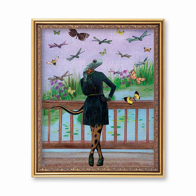 Retro Newt 8x10" Art Print