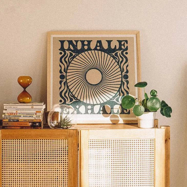 Inhale Exhale Print - Out of the Blue