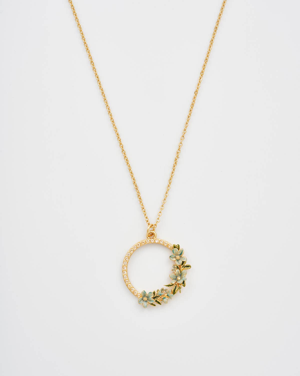 Floral Wreath Necklace - Out of the Blue