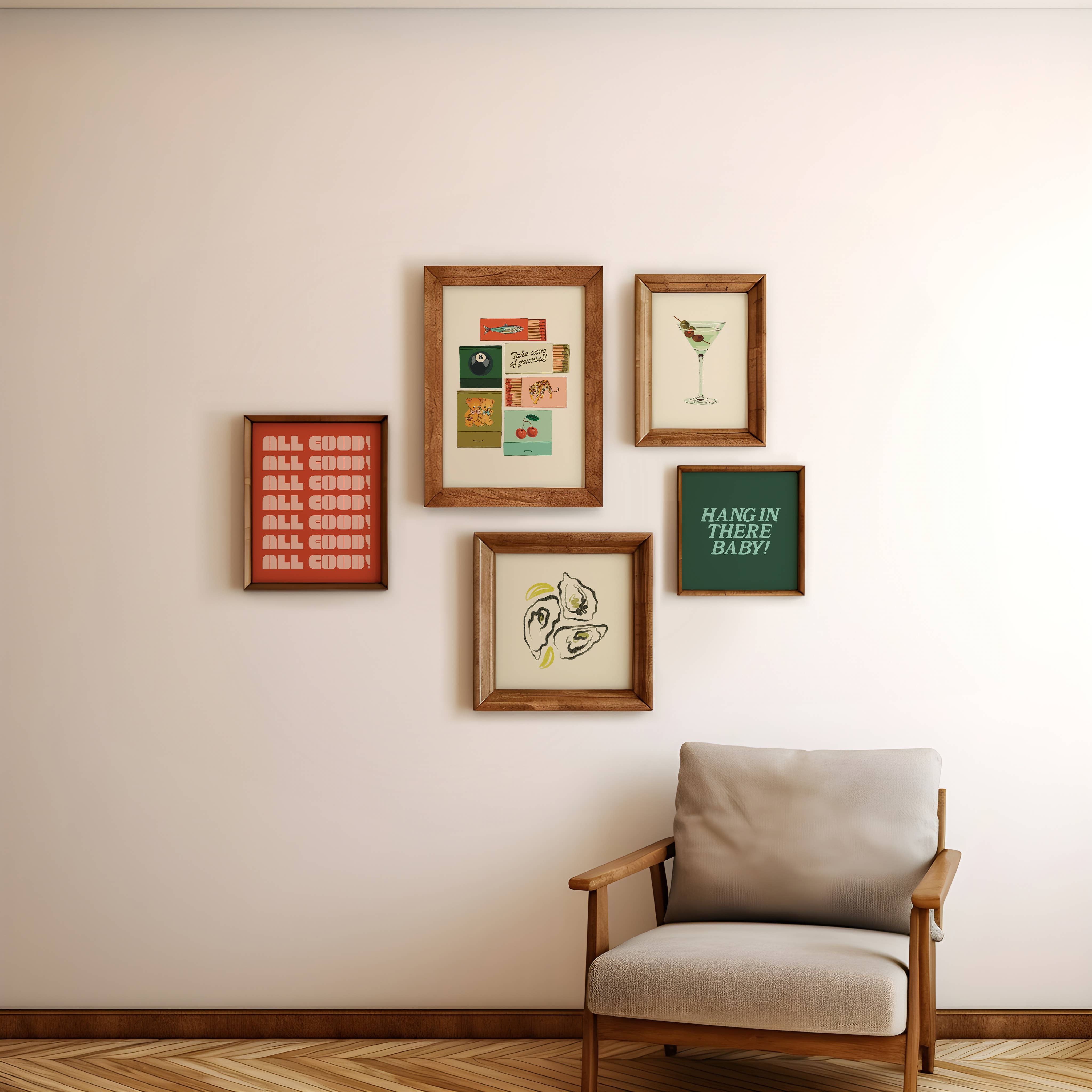 All Good! Quote Art Print - Out of the Blue