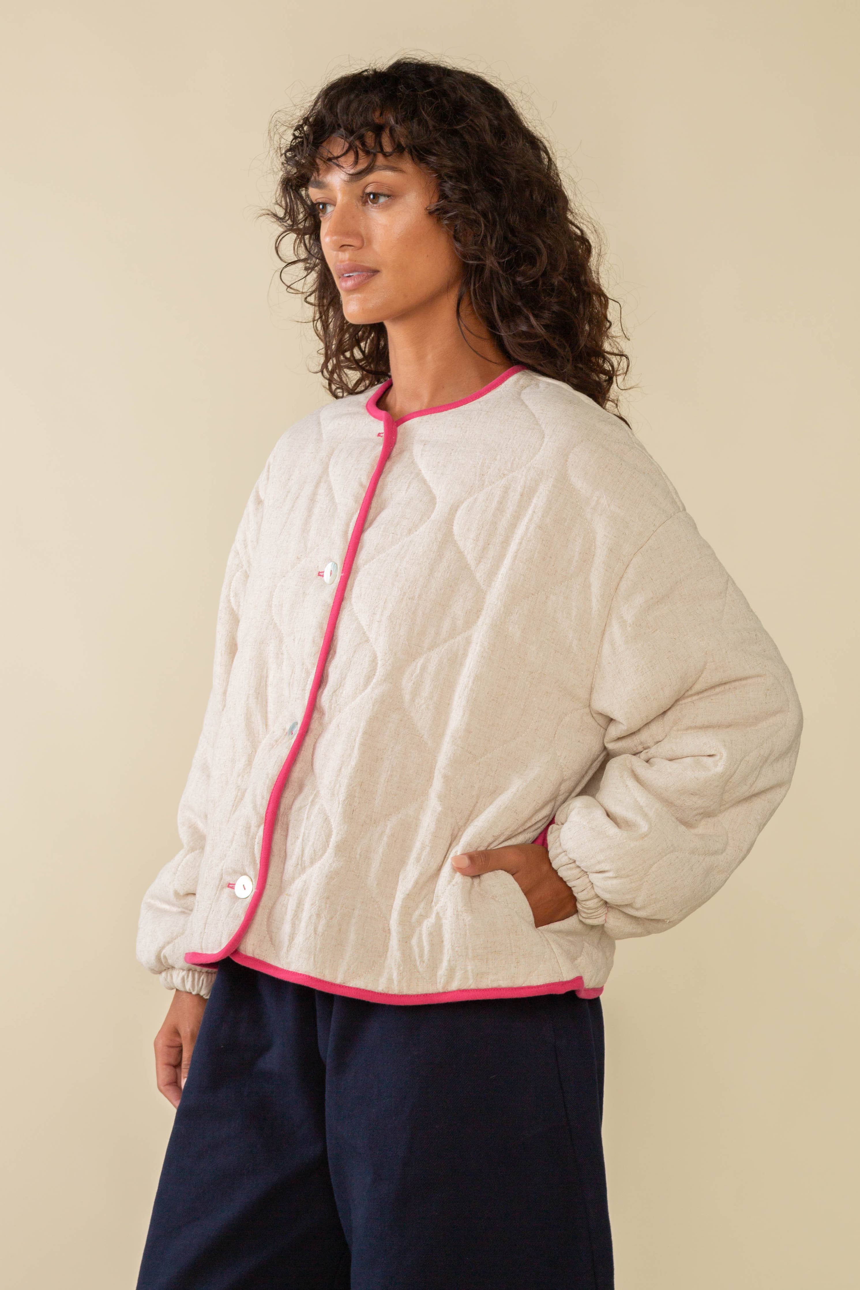 Nubi Quilted Jacket - Out of the Blue
