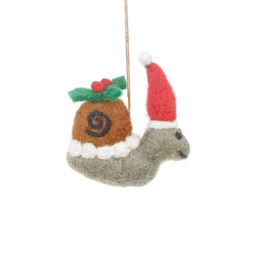 Felt Christmas Snail