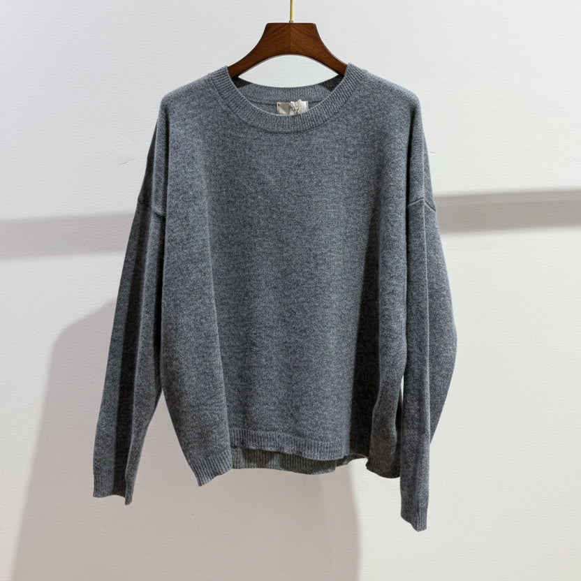 Crew Neck Merino Wool Sweater