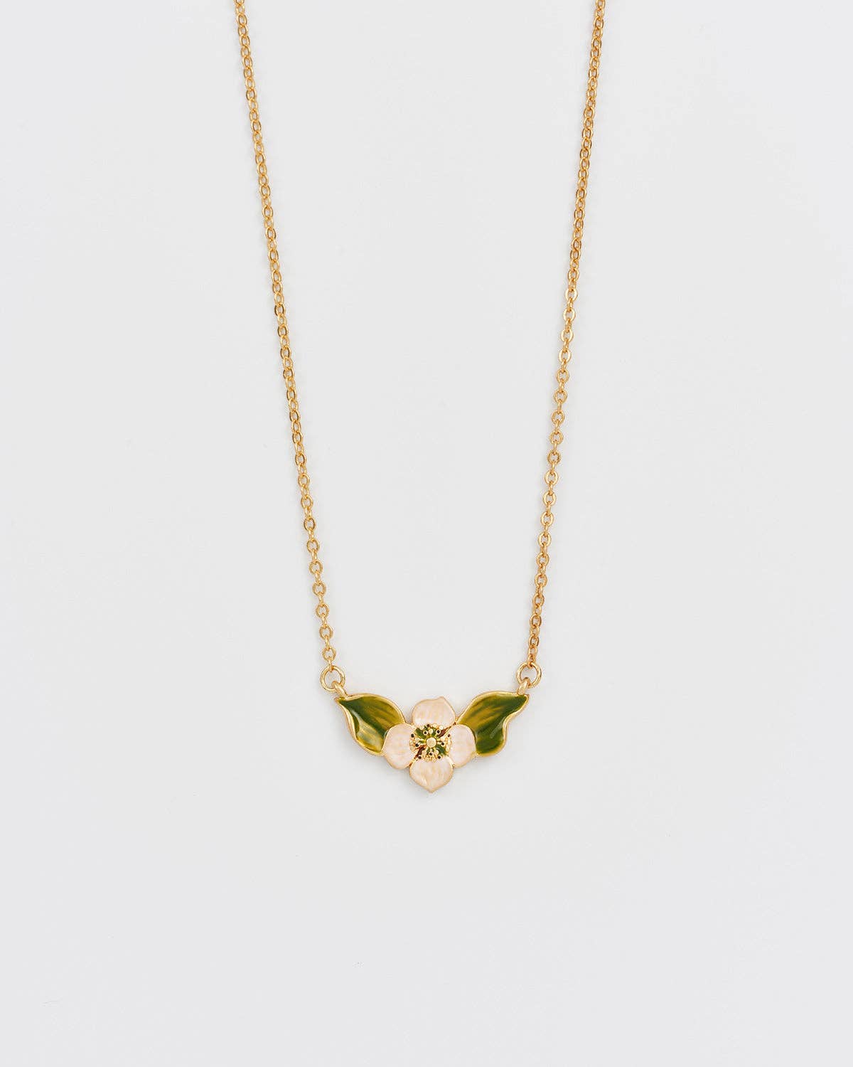 Poppy Anemone Gold Chain Necklace - Out of the Blue