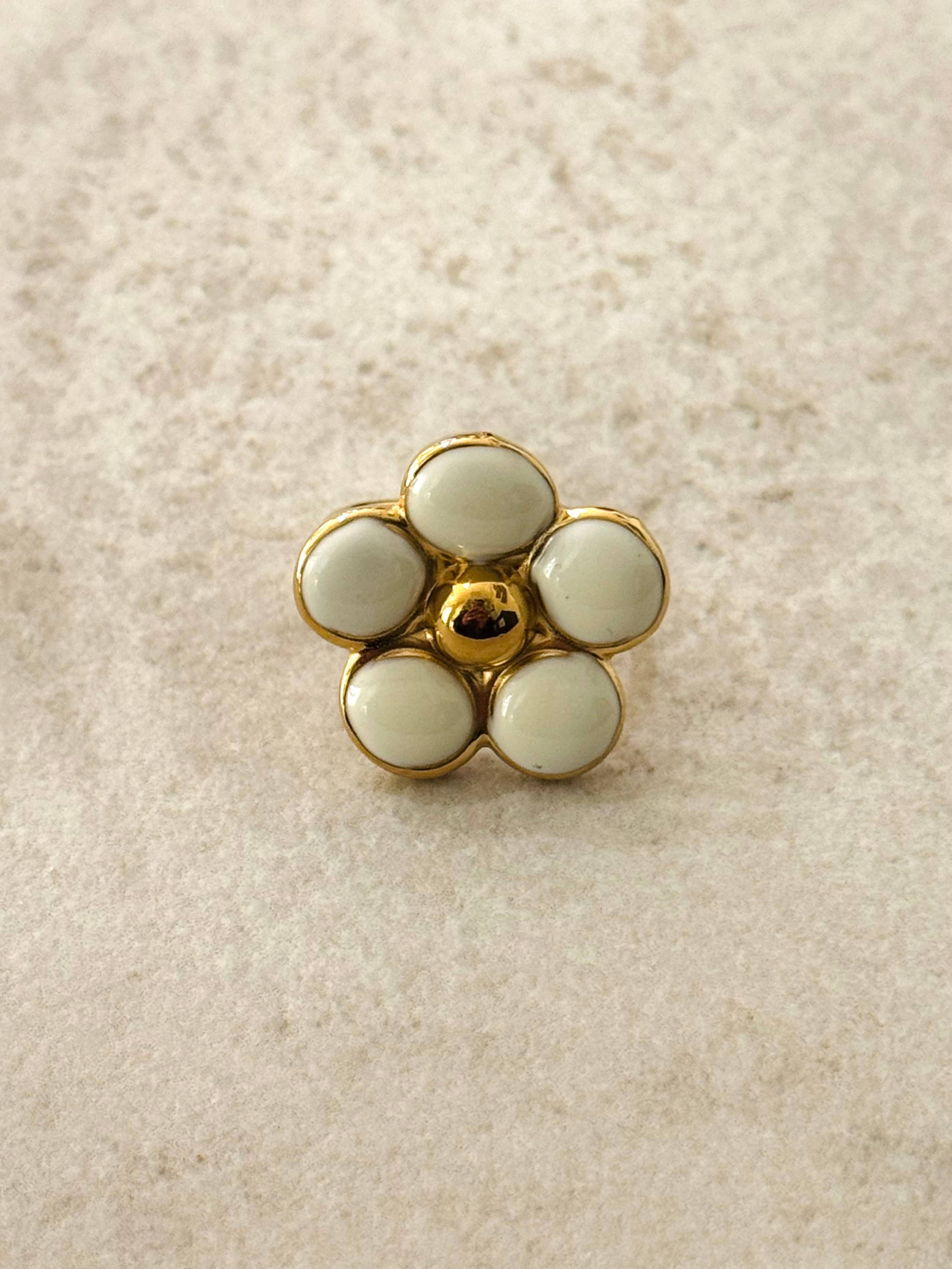 Margarida Adjustable Enamel Ring  - Out of the Blue