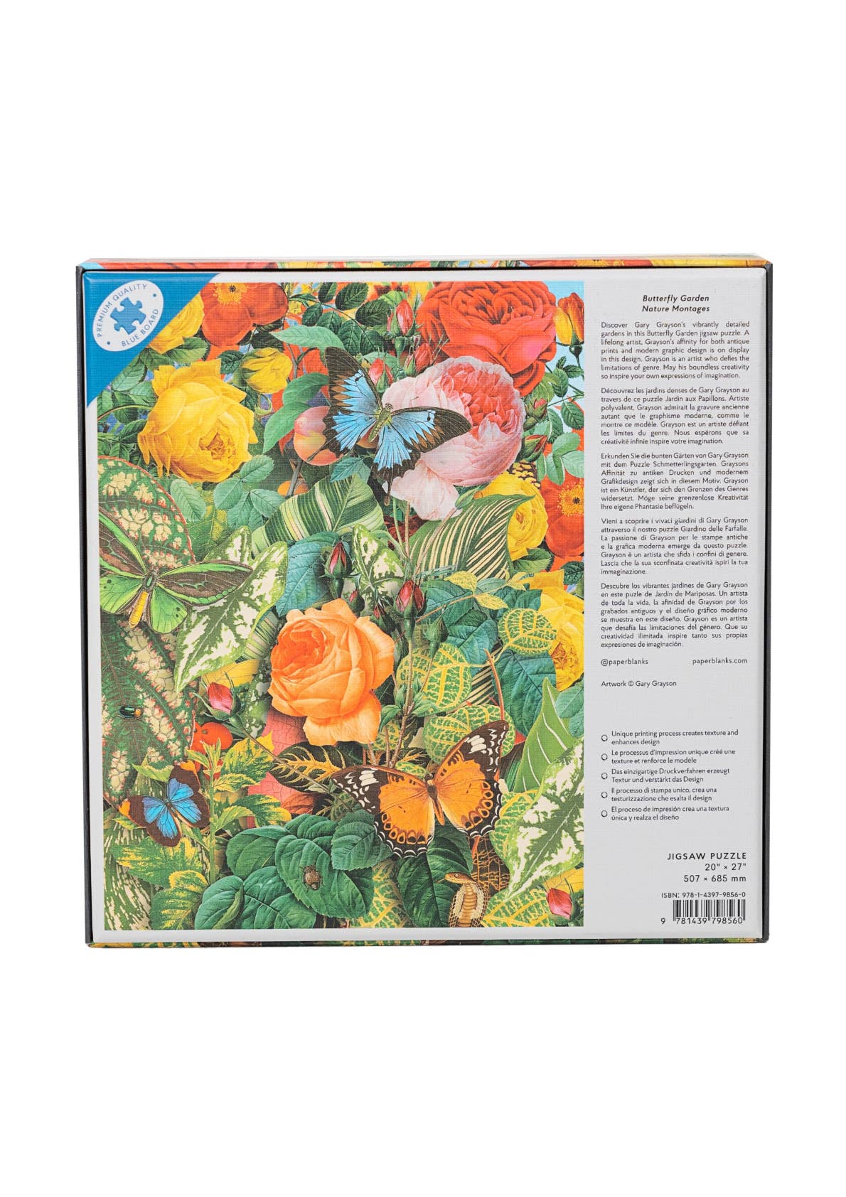 Nature Montages, Butterfly Garden, Puzzle, 1000 PC - Out of the Blue