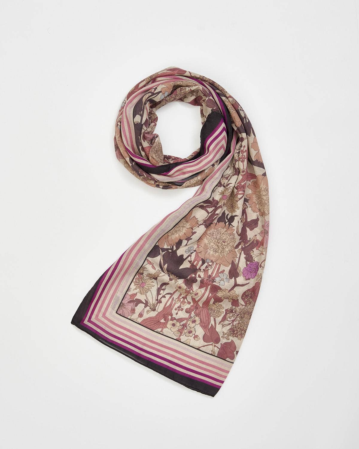 Deco Blooms Scarf - Out of the Blue